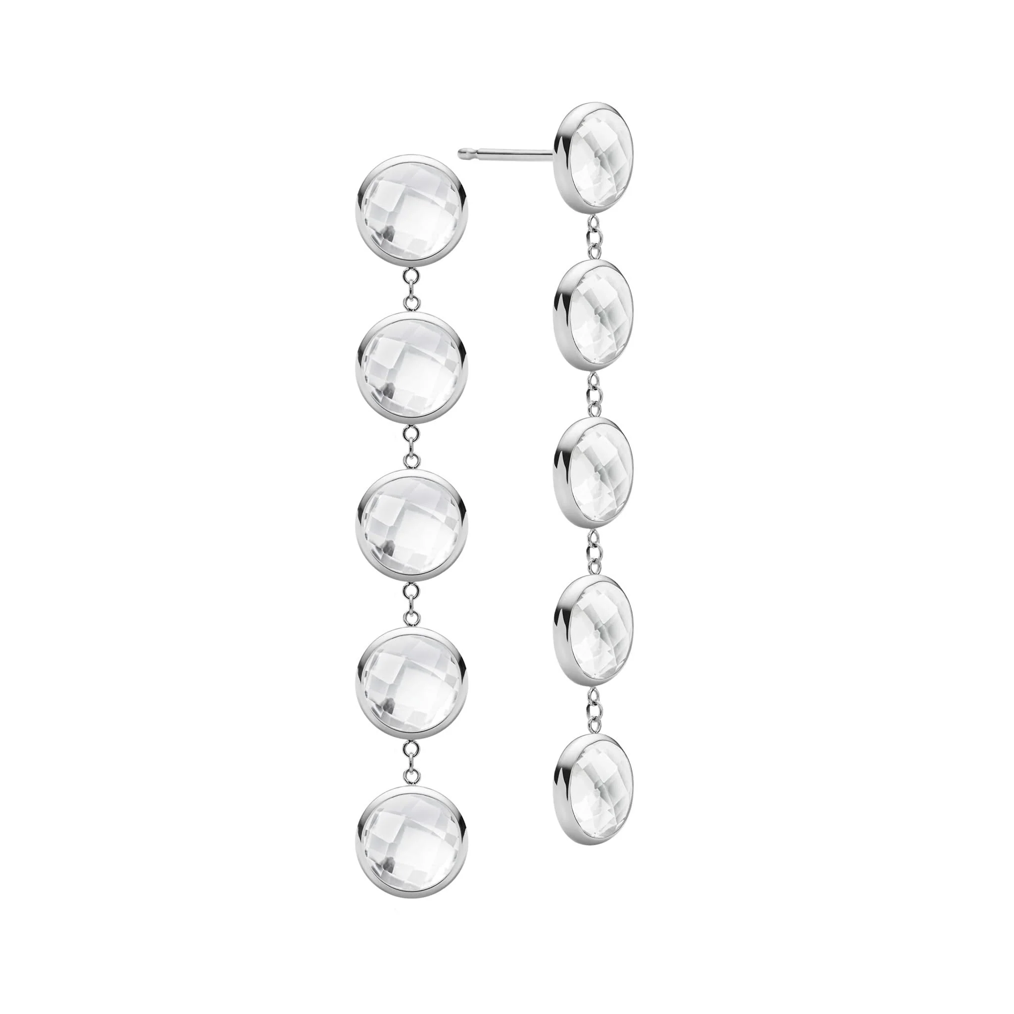 Grand 5 Birthstone Earrings in 14k Gold - Image 5
