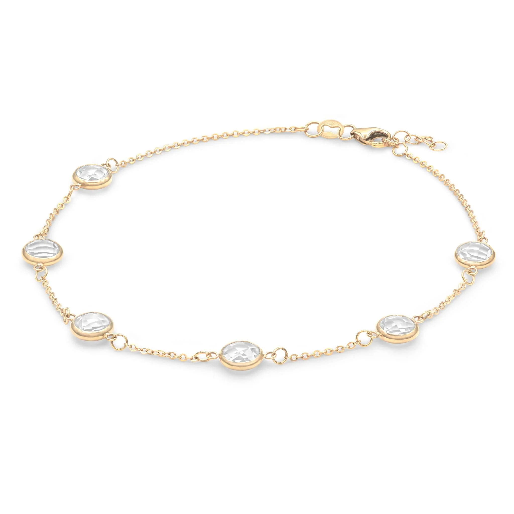 Grand 6 Birthstone Bracelet in 14k Gold - Image 4