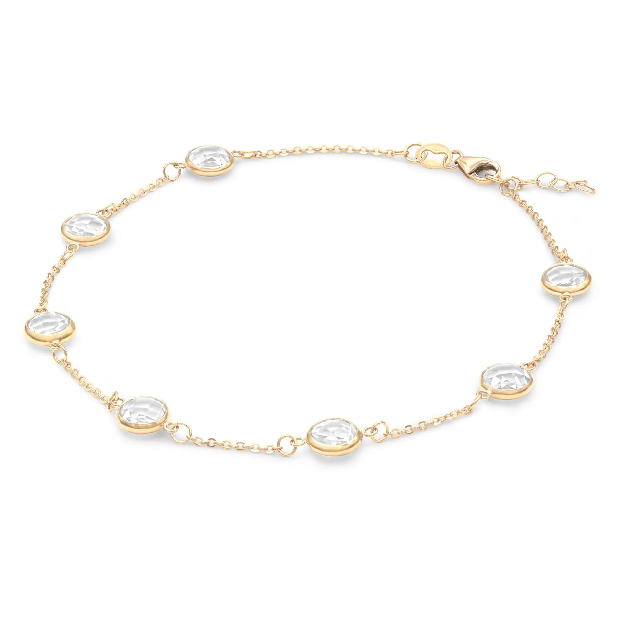 Grand 7 Birthstone Bracelet in 14k Gold - Image 4