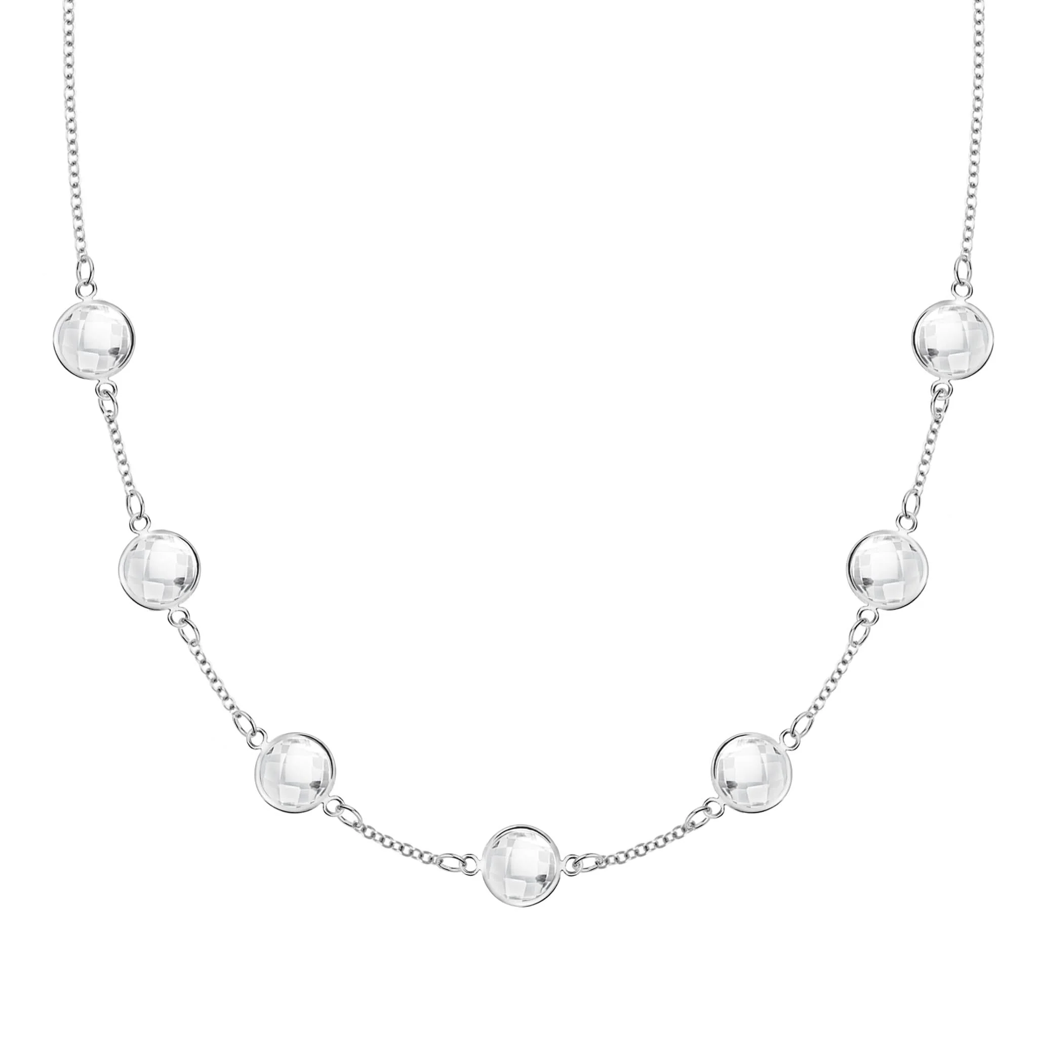 Grand 7 Birthstone Necklace in 14k Gold - Image 7