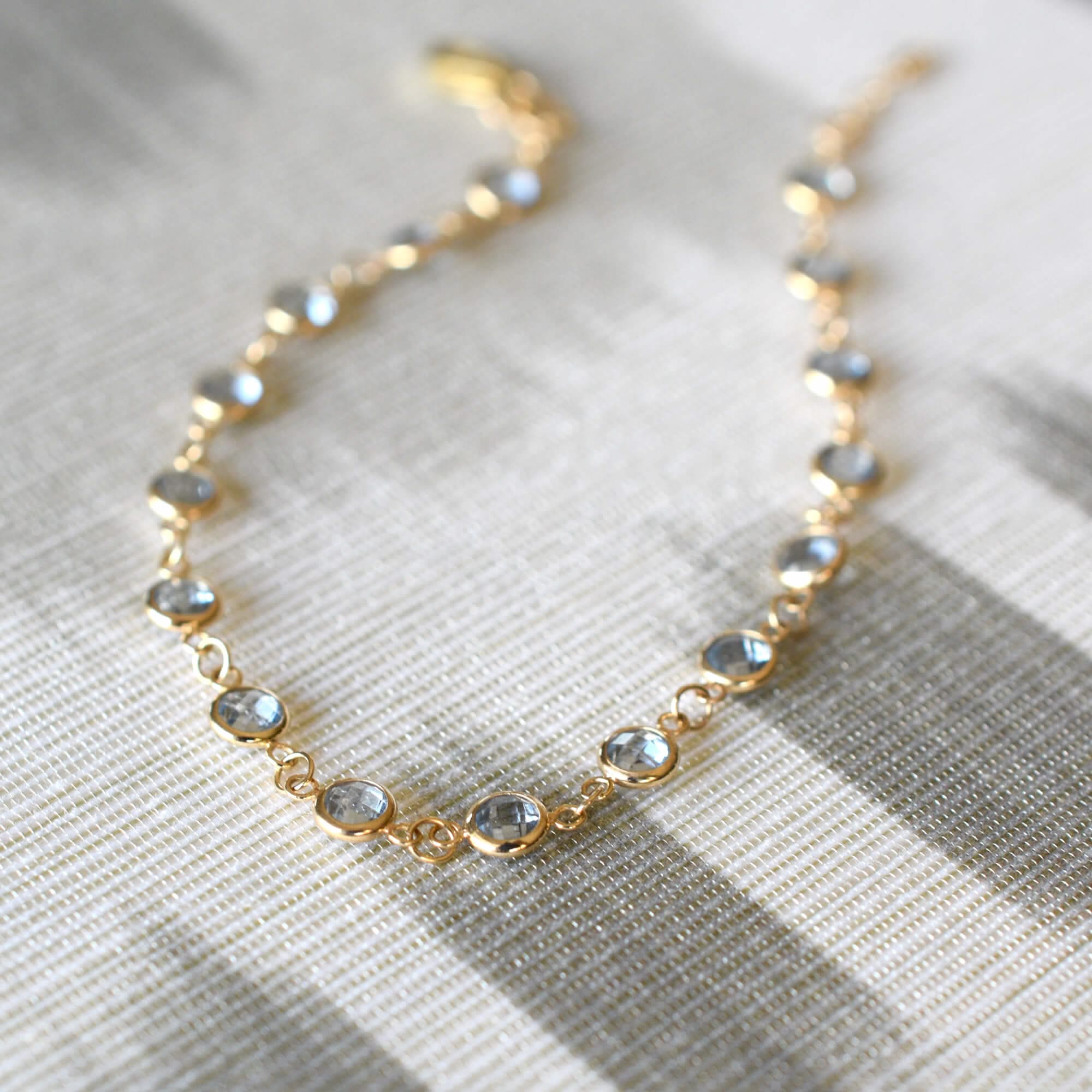 Newport Birthstone Bracelet in 14k Gold - Image 12