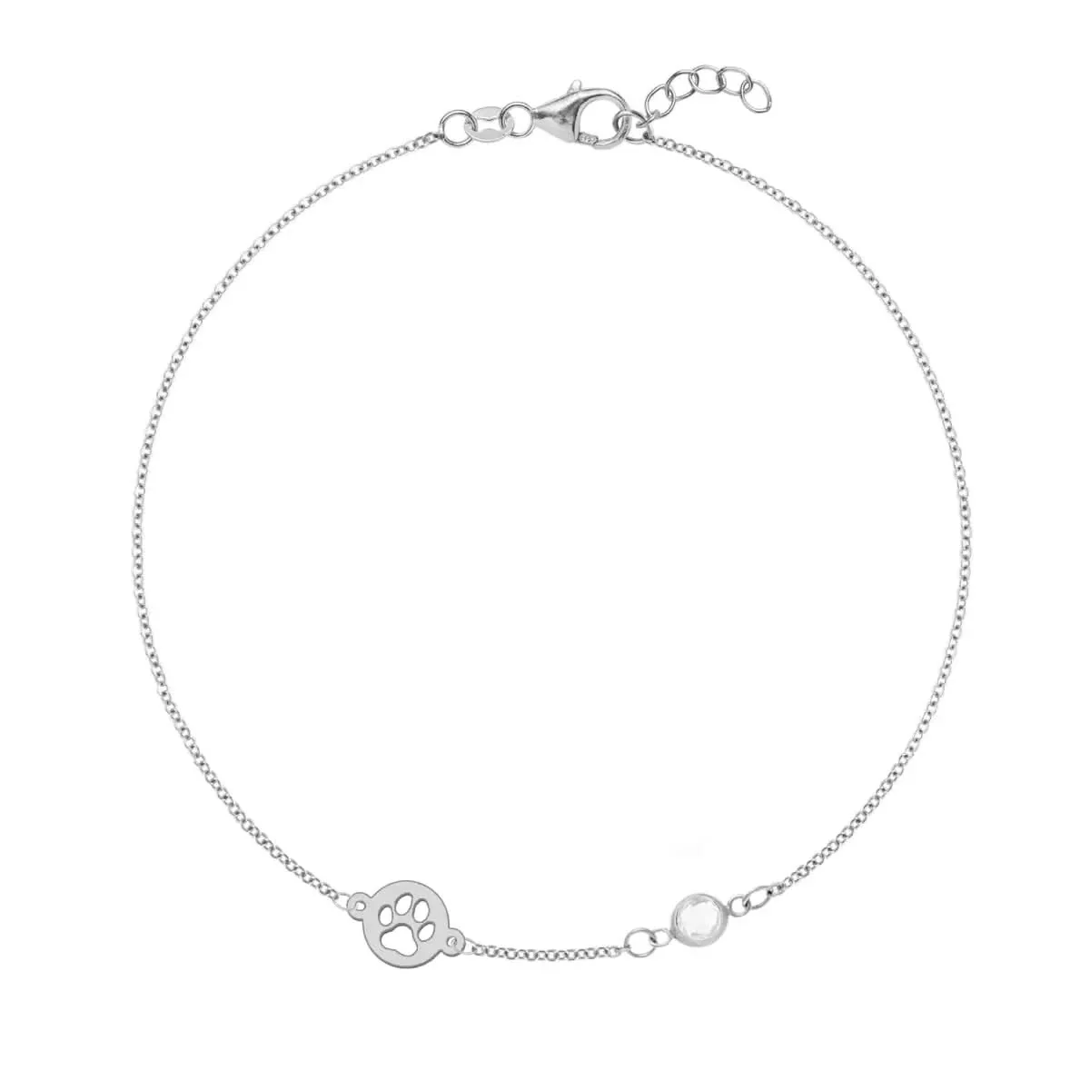 Paw & Petite Birthstone Bracelet in 14k Gold - Image 5