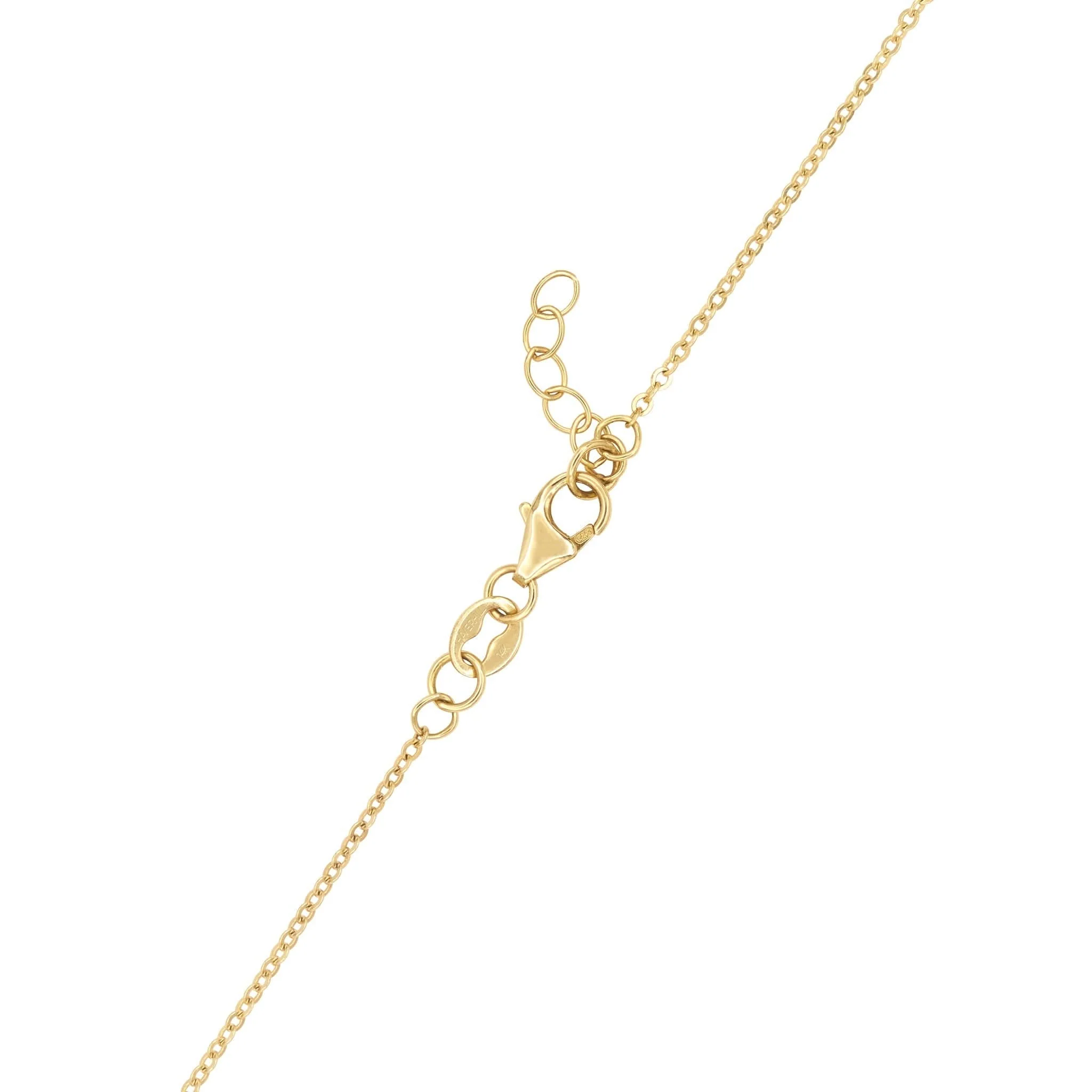 Peace Sign & 3 Birthstone Bracelet in 14k Gold - Image 4