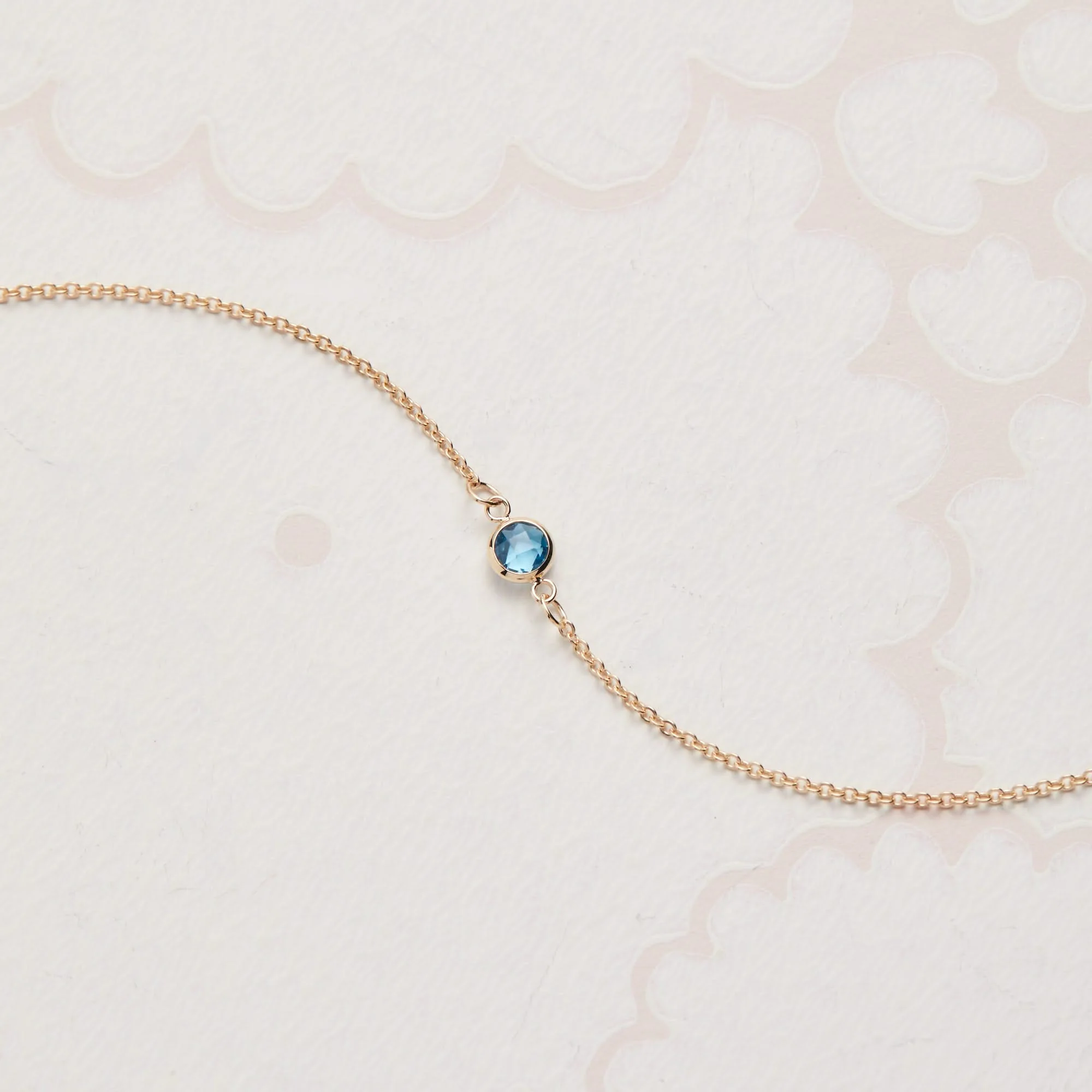 Petite 1 Birthstone Bracelet in 14k Gold - Image 7