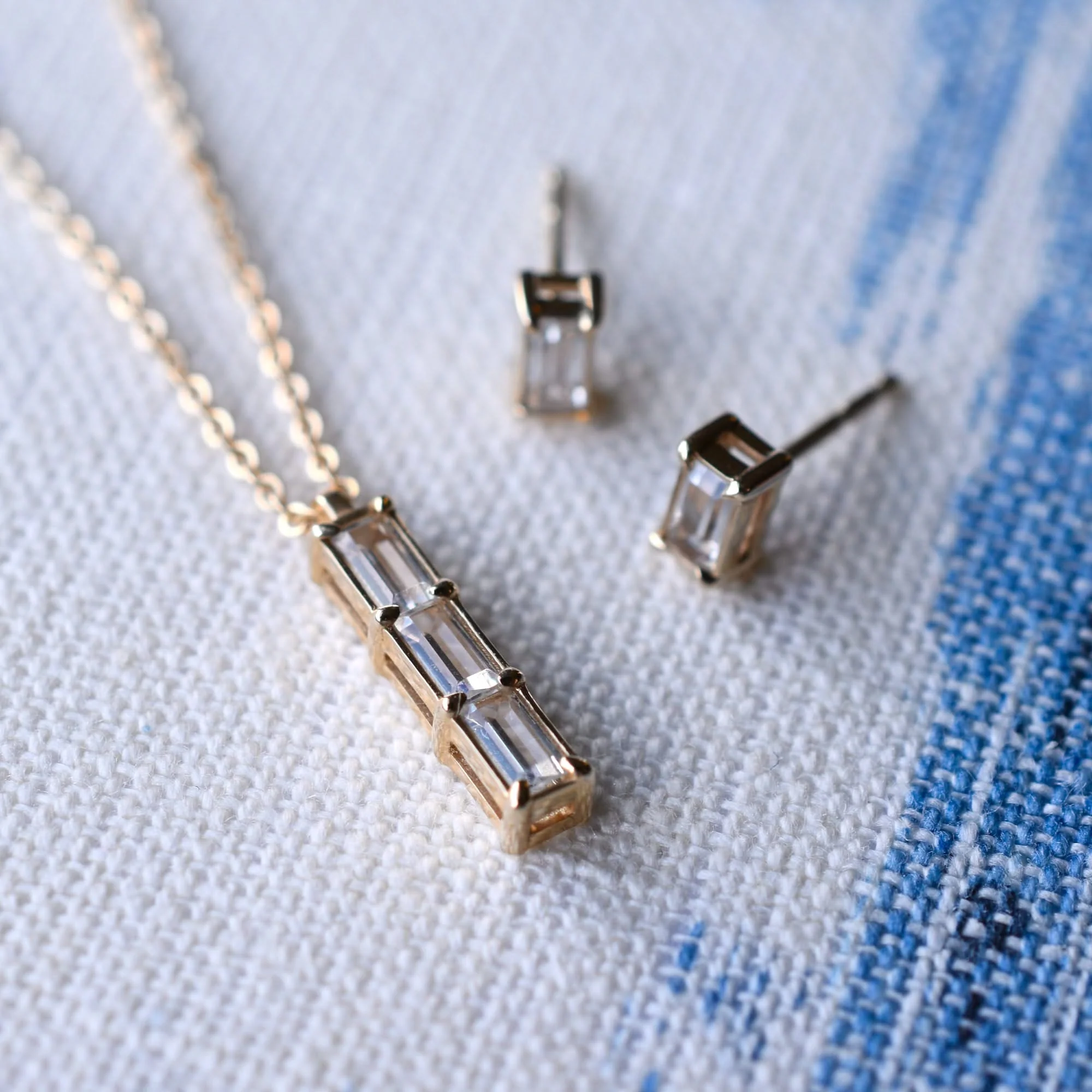 Providence 3 Birthstone Pendant in 14k Gold - Image 9