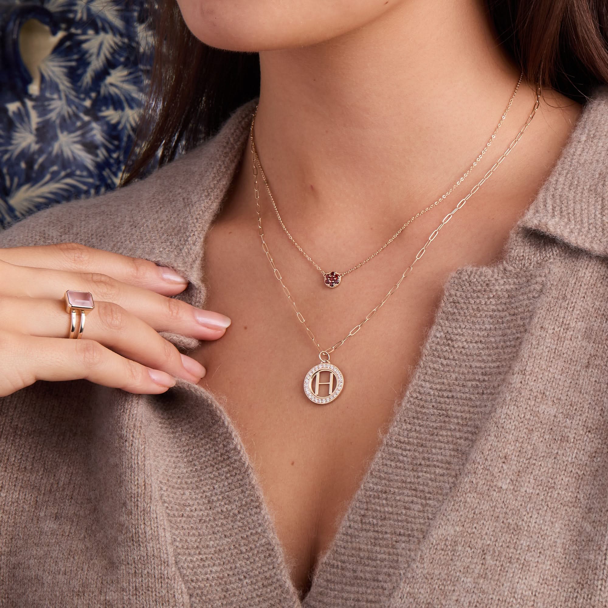Rosecliff Birthstone Mini Necklace in 14k Gold - Image 6