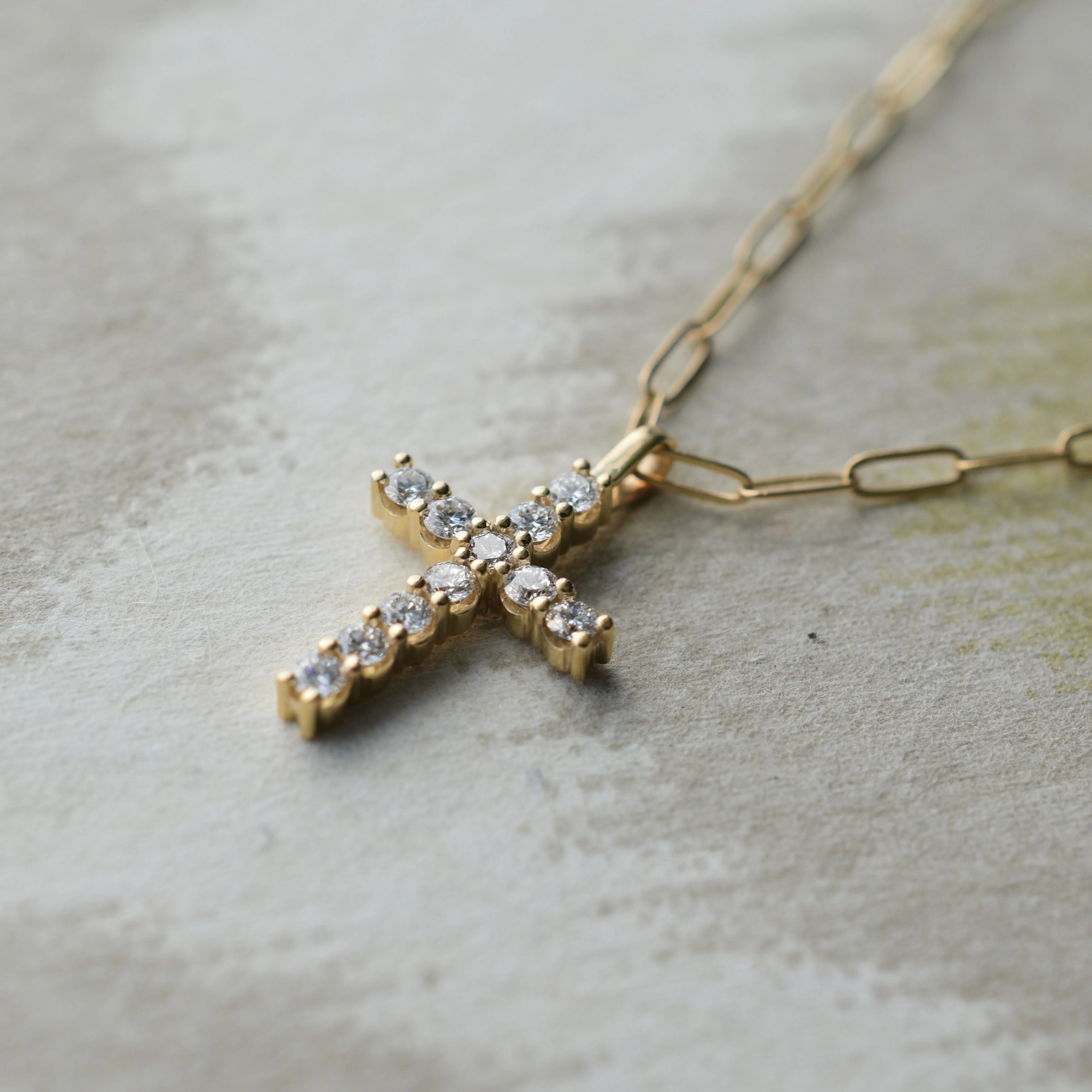 Rosecliff Cross Pendant in 14k Gold - Image 8