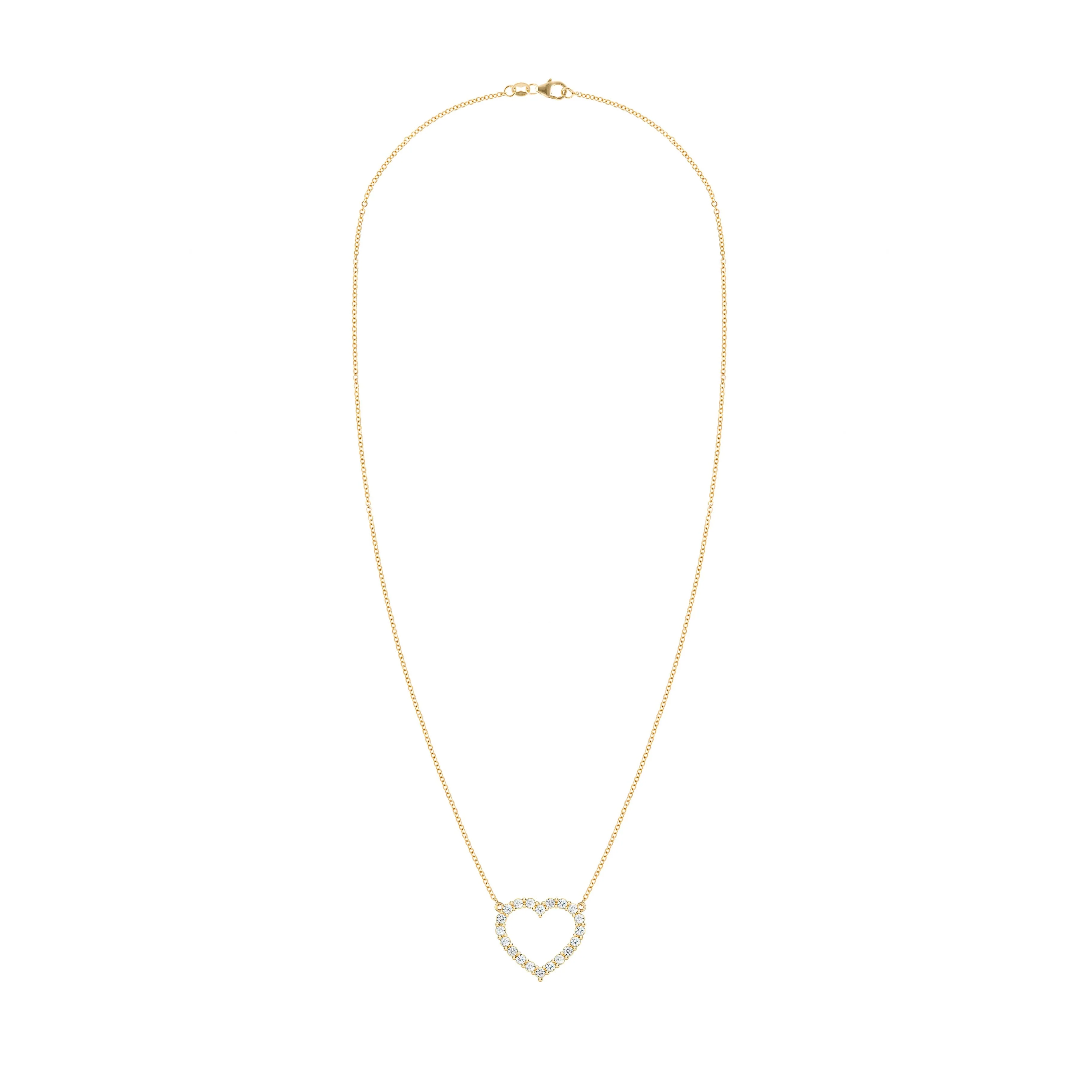 Rosecliff Heart Birthstone Necklace in 14k Gold - Image 4
