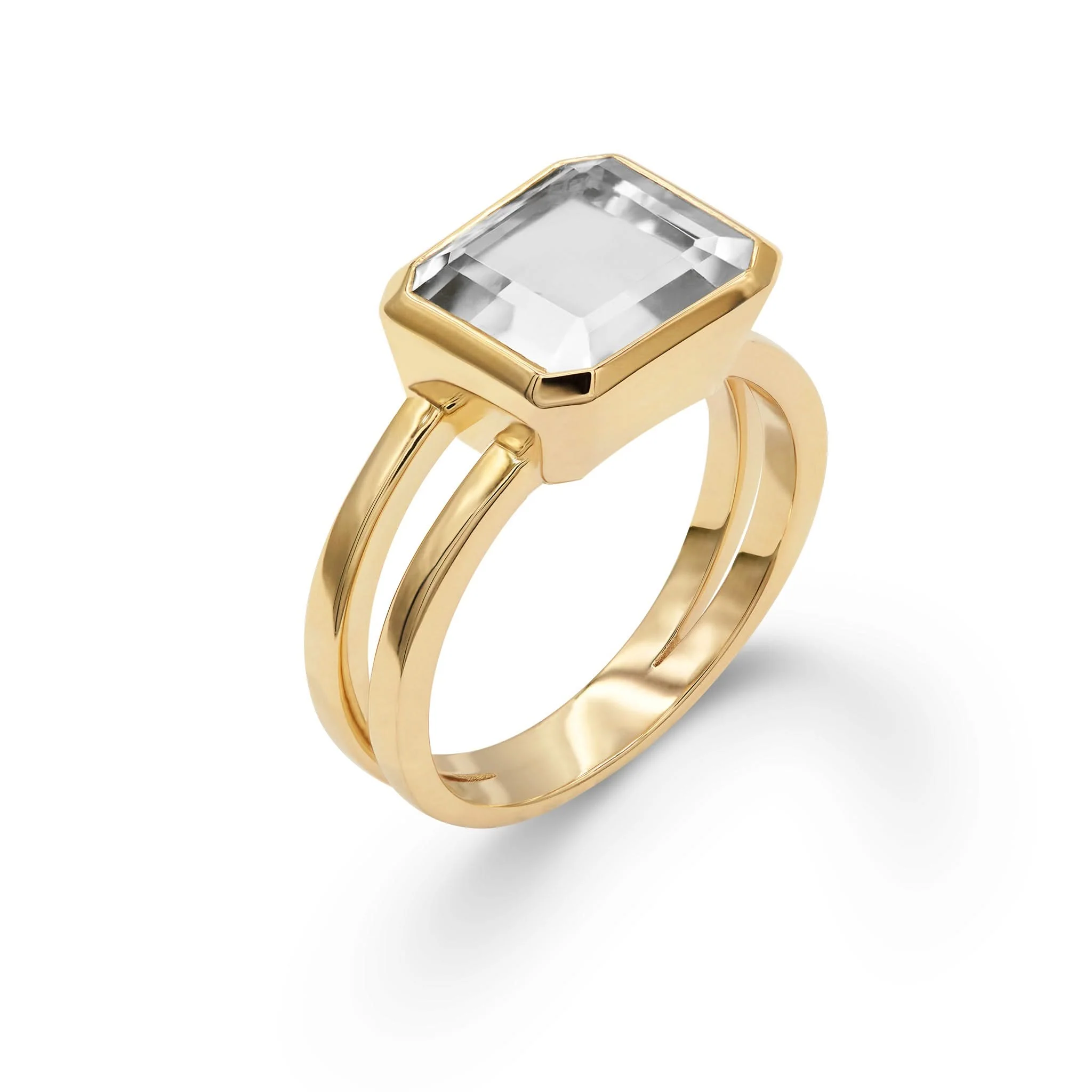 Warren Horizontal Birthstone Ring in 14k Gold - Image 5