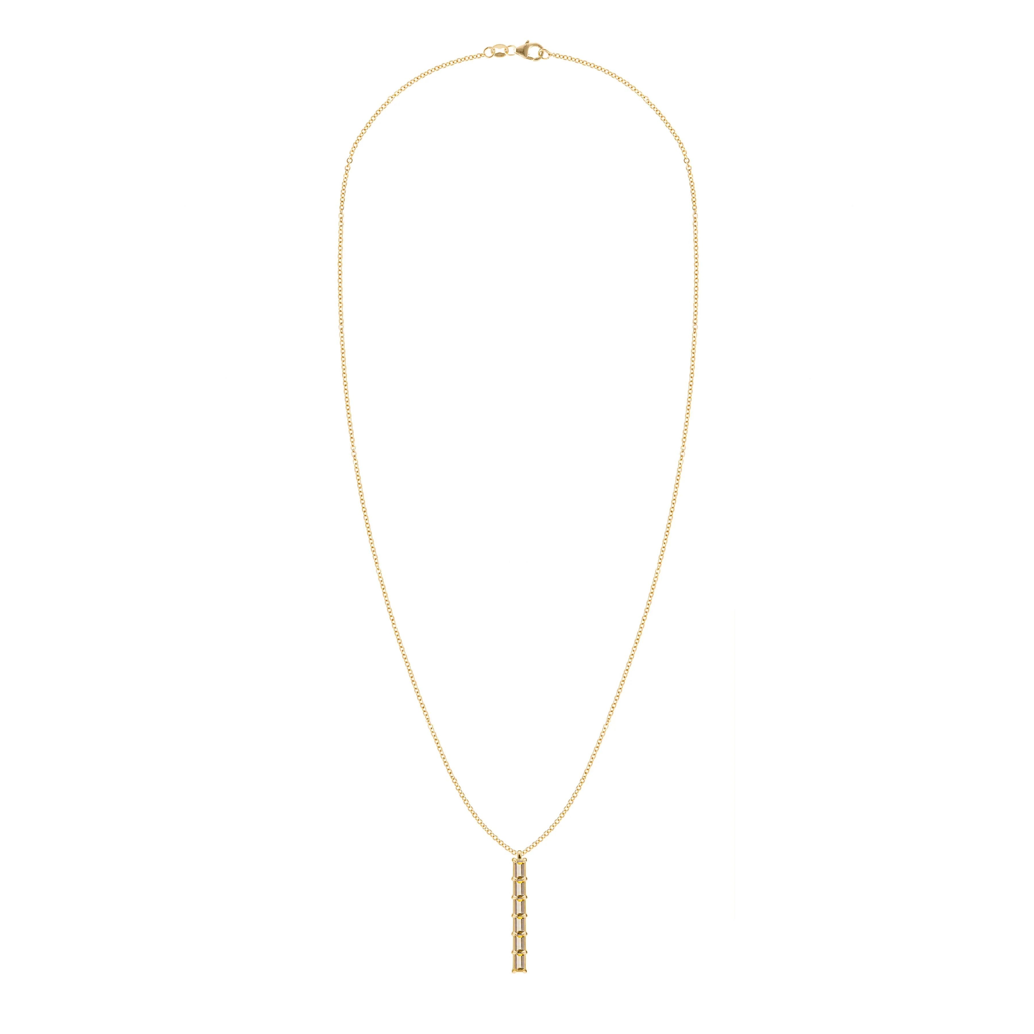 Providence 6 Citrine Pendant in 14k Gold (November) - Image 5