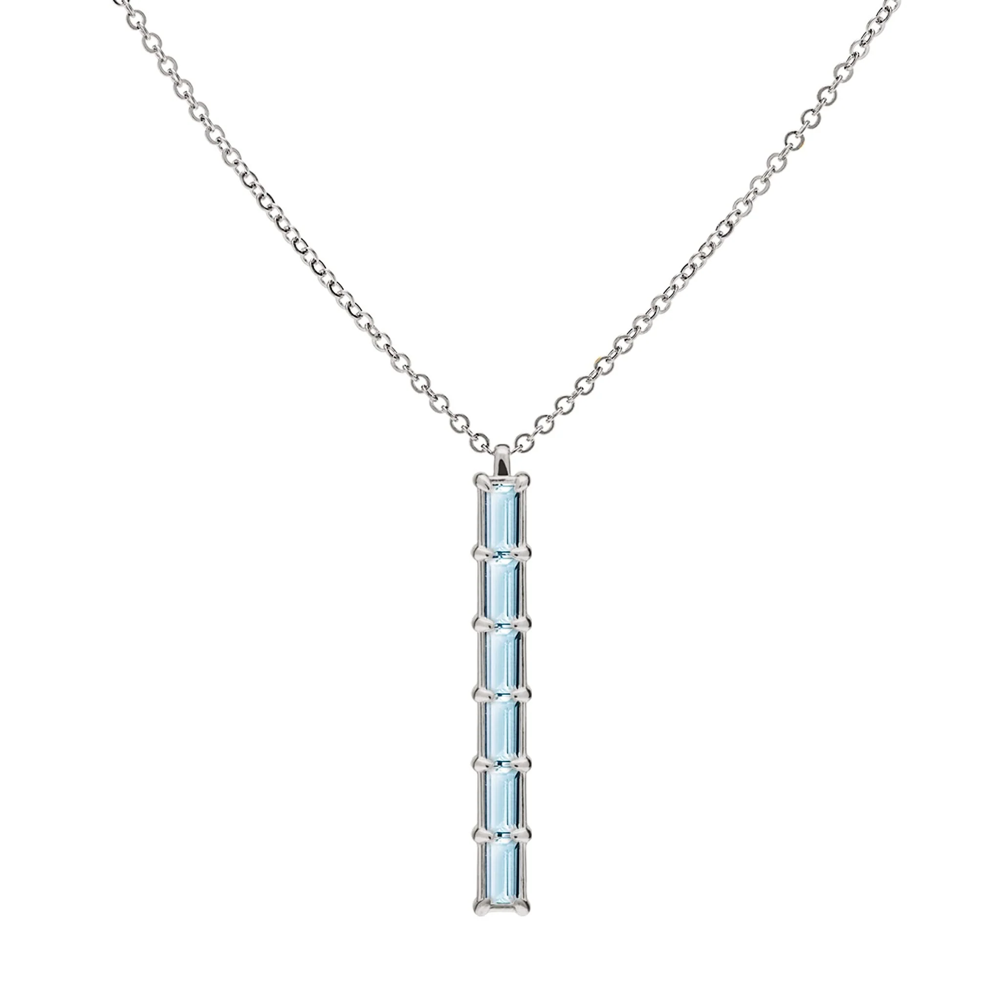 Providence 6 Nantucket Blue Topaz Pendant in 14k Gold (December) - Image 9