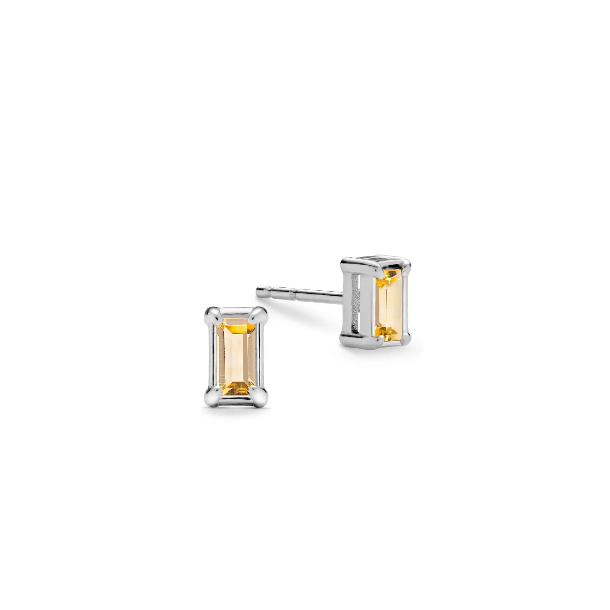 Providence Citrine Stud Earrings in 14k Gold (November) - Image 5