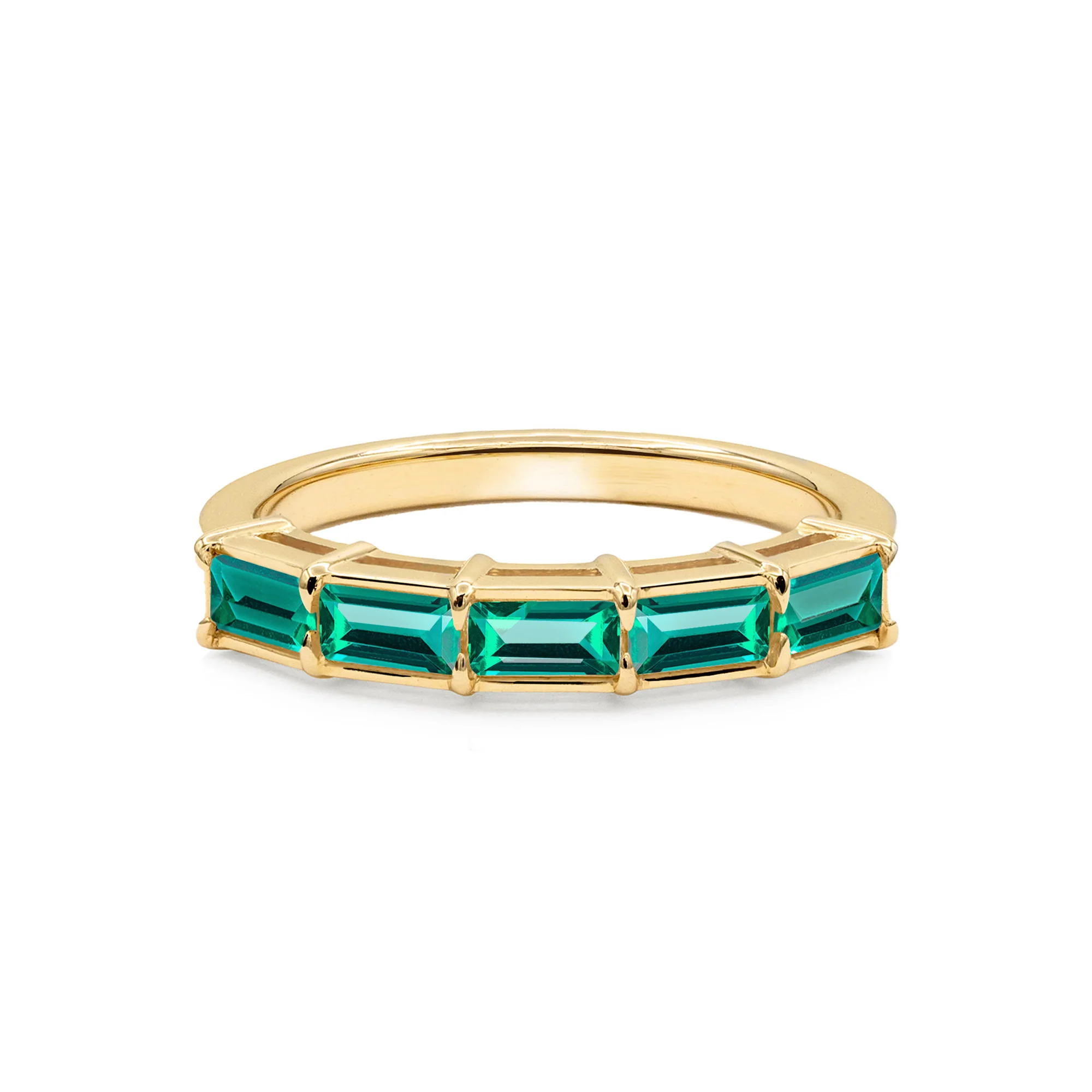 Providence Emerald Ring in 14k Gold (May) - Image 4