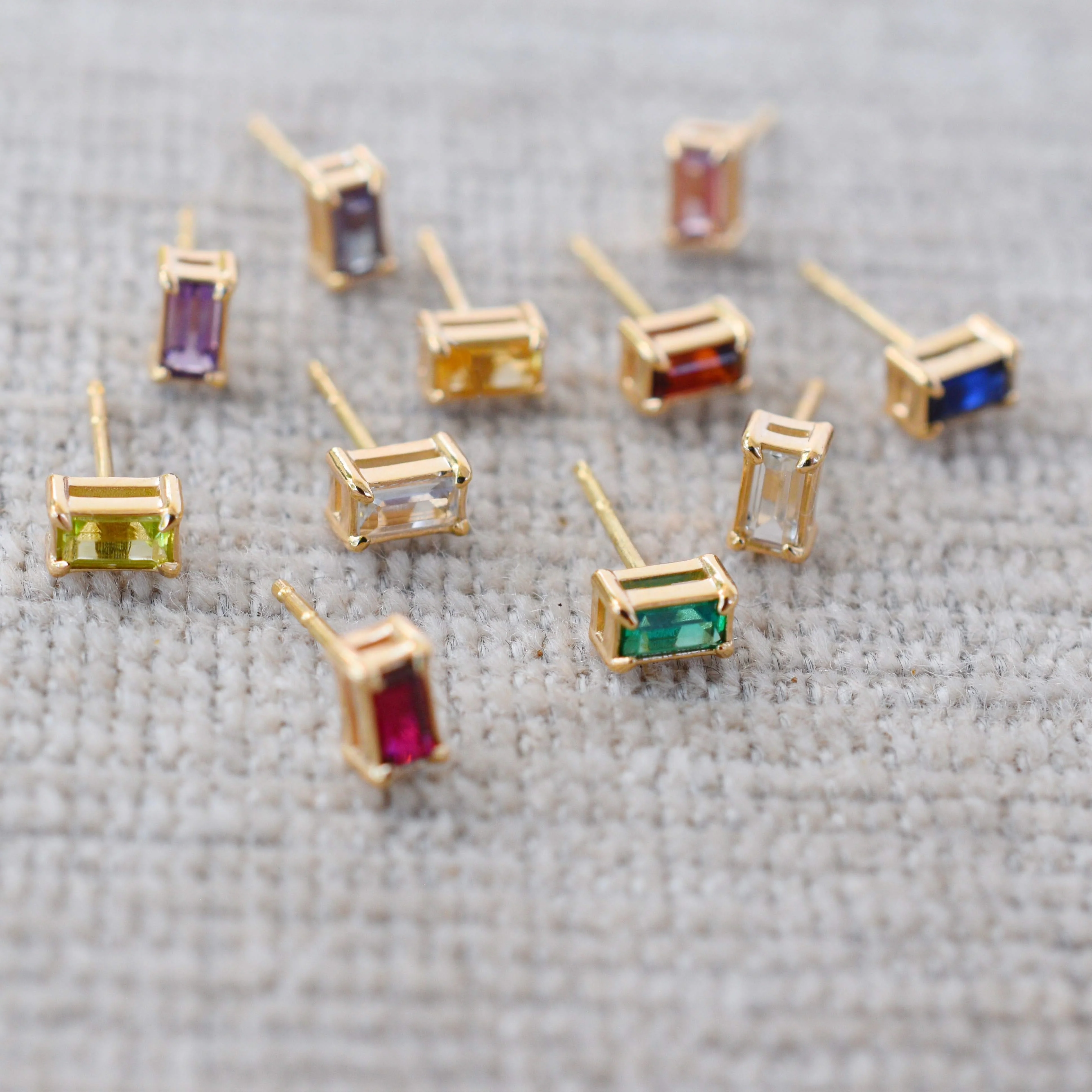 Providence Nantucket Blue Topaz Stud Earrings in 14k Gold (December) - Image 8