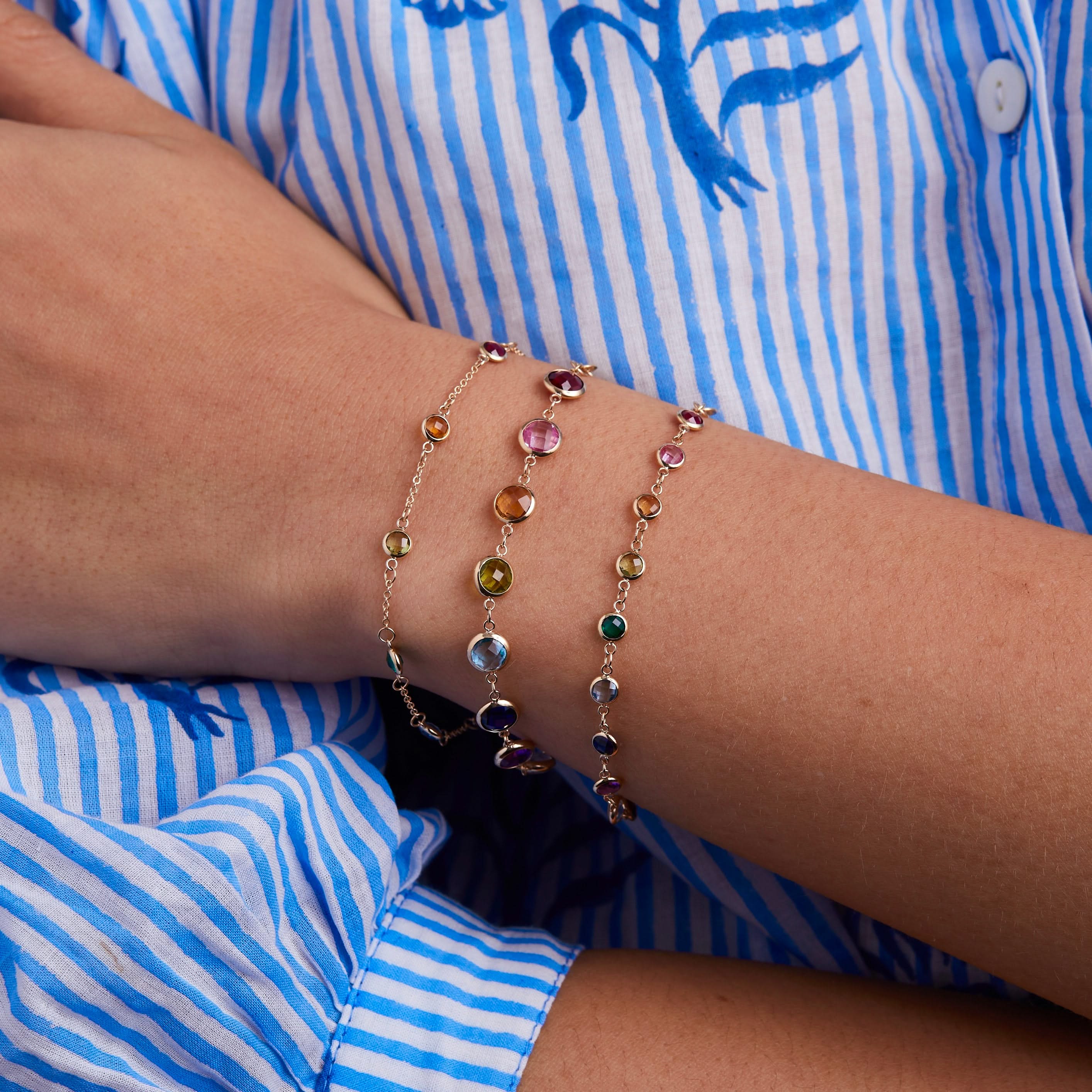 Rainbow Bracelet in 14k Gold - Image 3