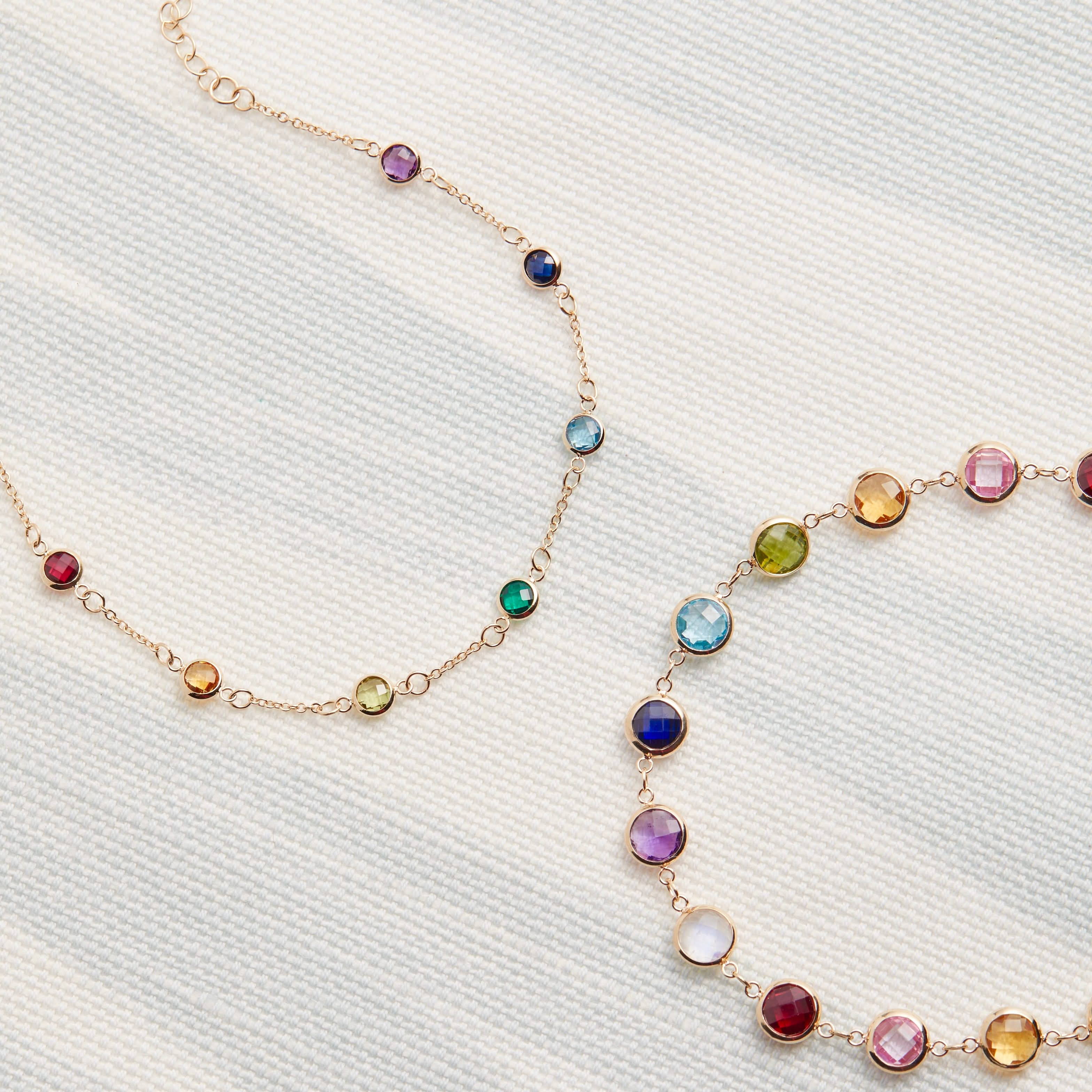 Rainbow Bracelet in 14k Gold - Image 4