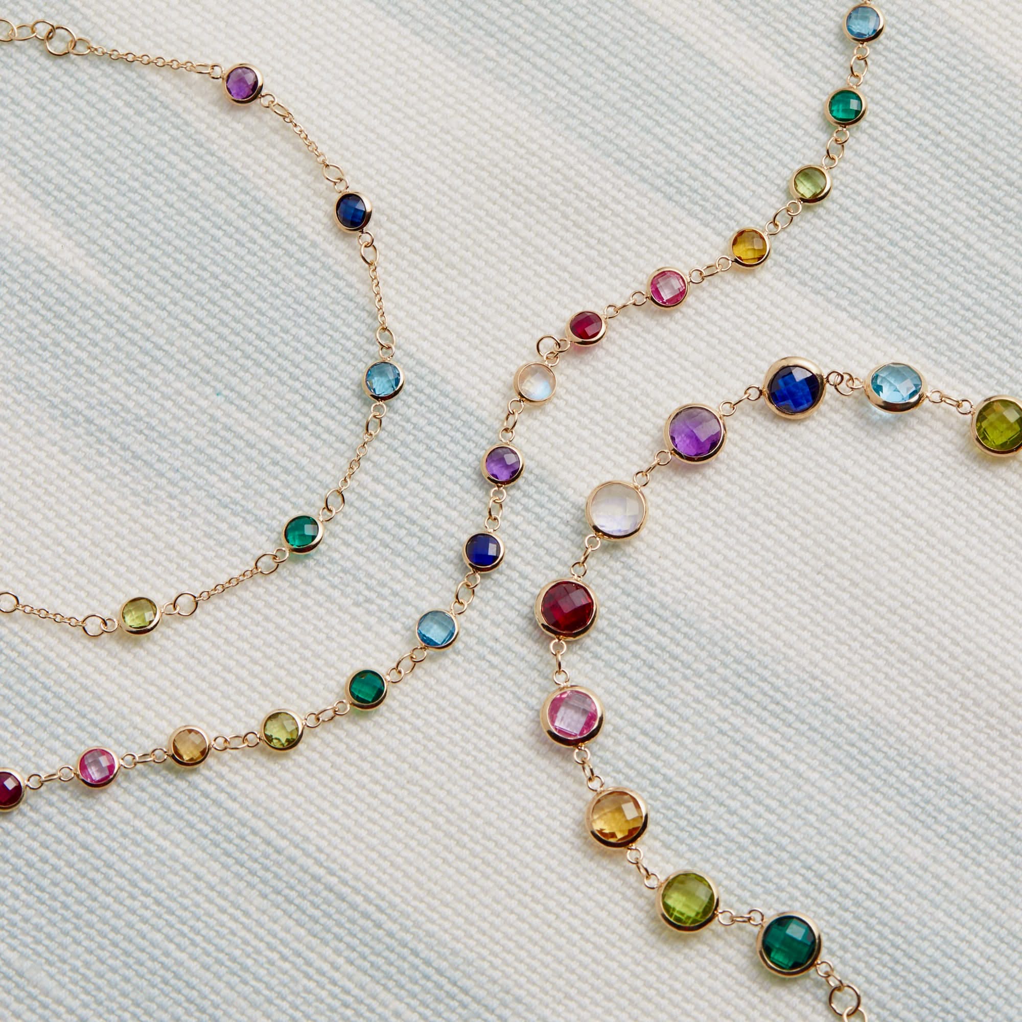 Rainbow Newport Bracelet in 14k Gold - Image 8