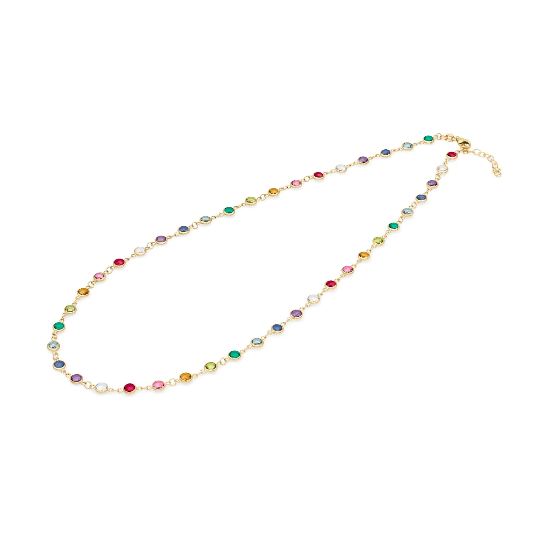 Rainbow Newport Necklace in 14k Gold - Image 4