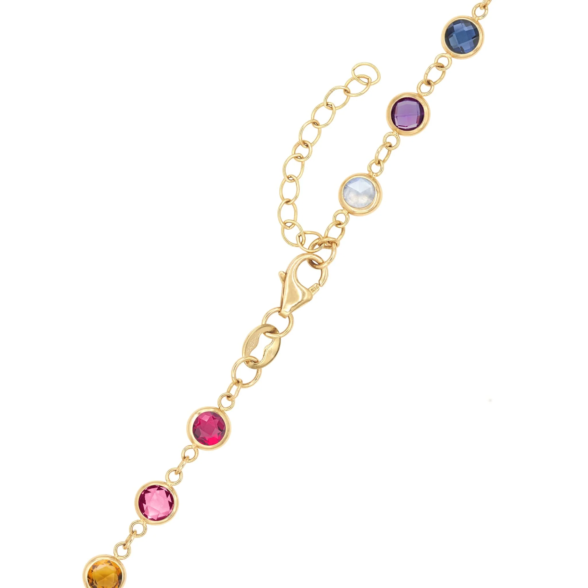 Rainbow Newport Necklace in 14k Gold - Image 5