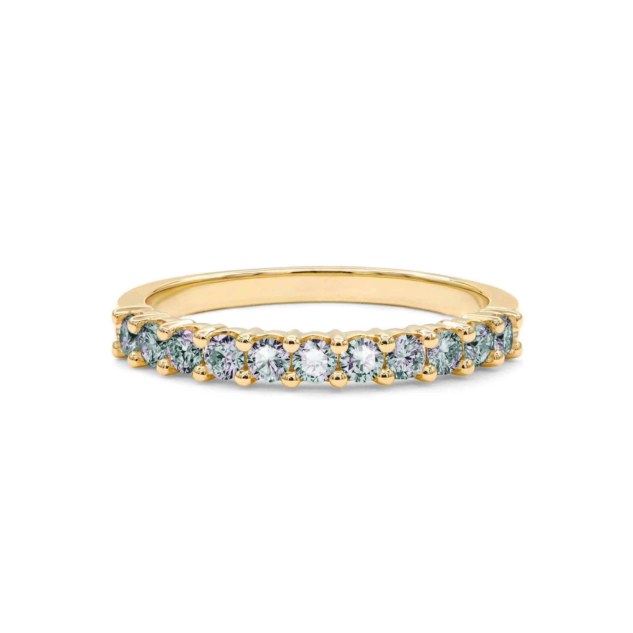 Rosecliff Alexandrite Stackable Ring in 14k Gold (June) - Image 5