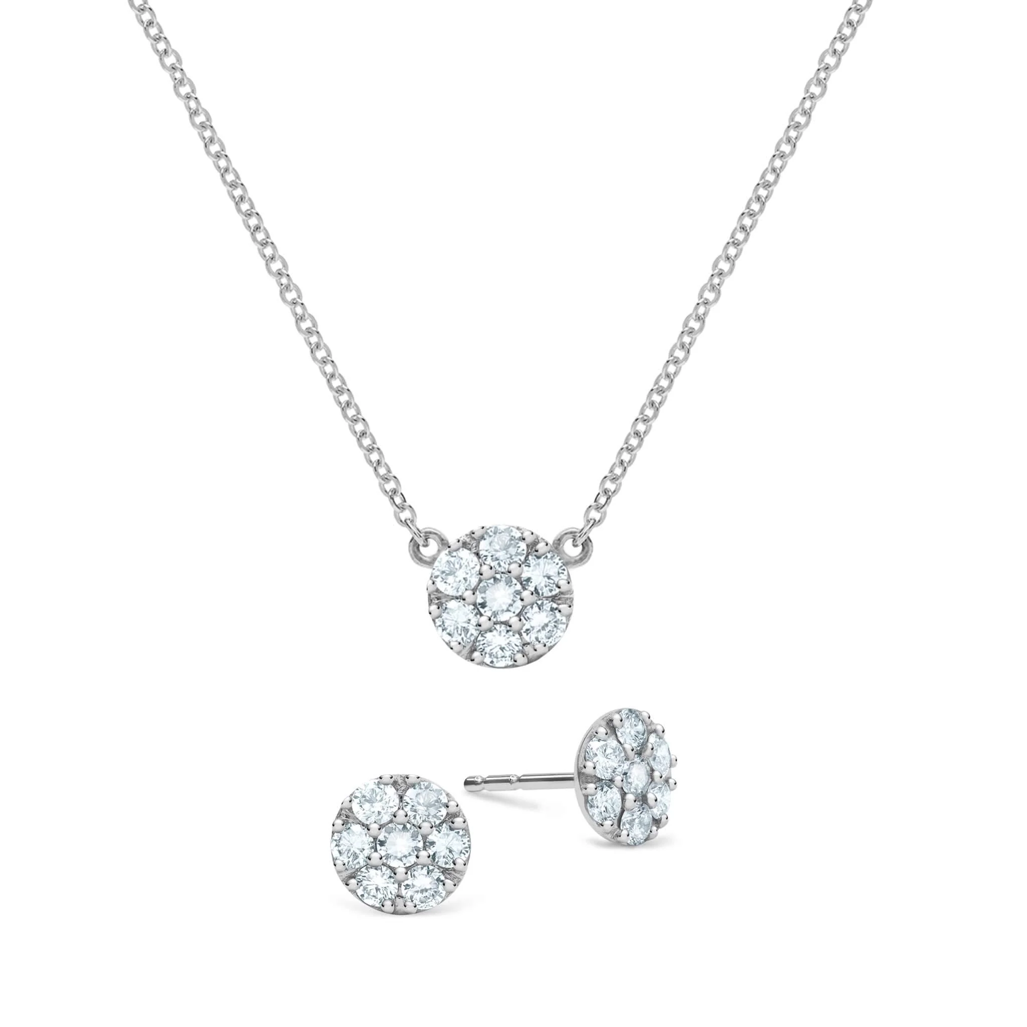 Rosecliff Aquamarine Mini Necklace and Stud Earrings Set in 14k Gold (March) - Image 8