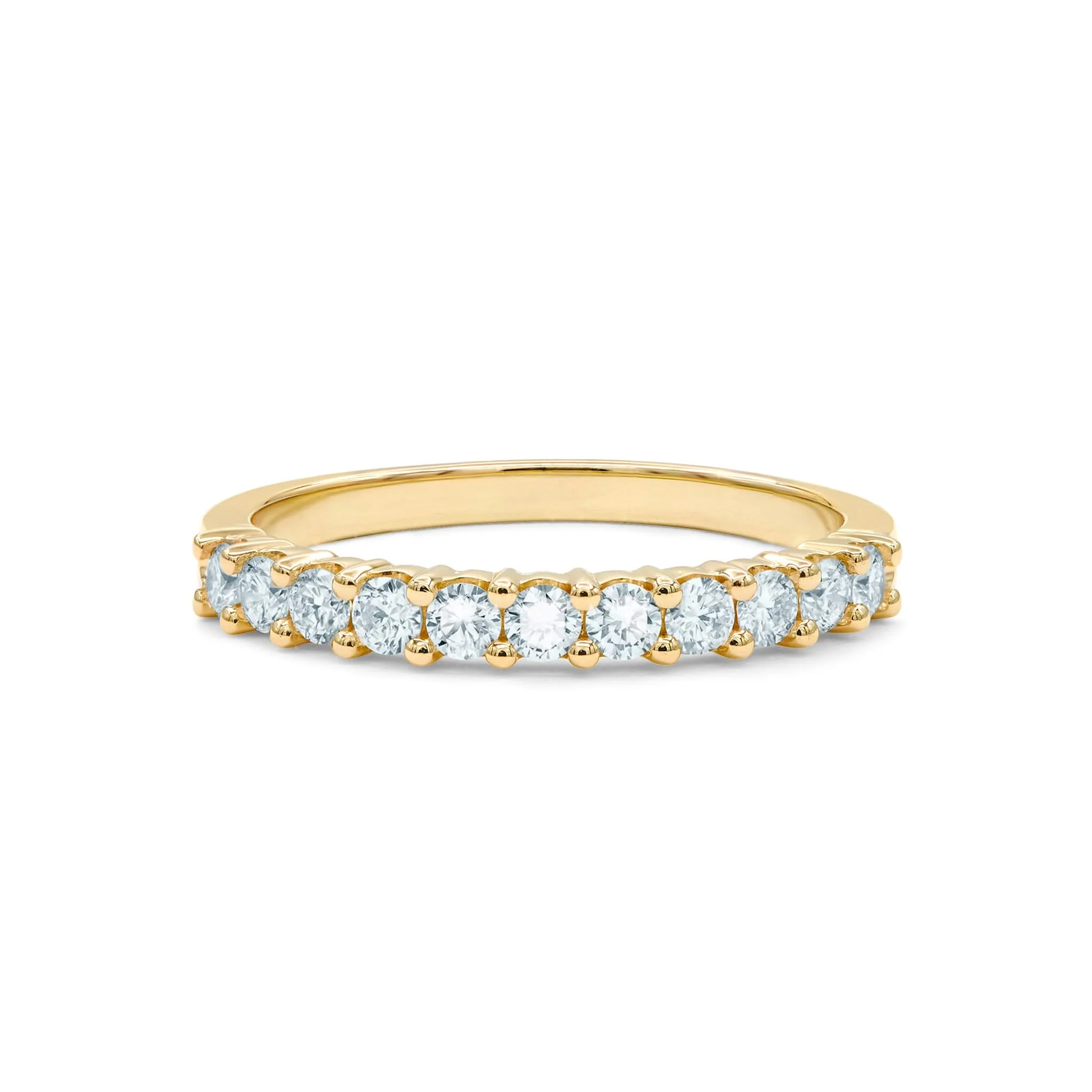 Rosecliff Aquamarine Stackable Ring in 14k Gold (March) - Image 5