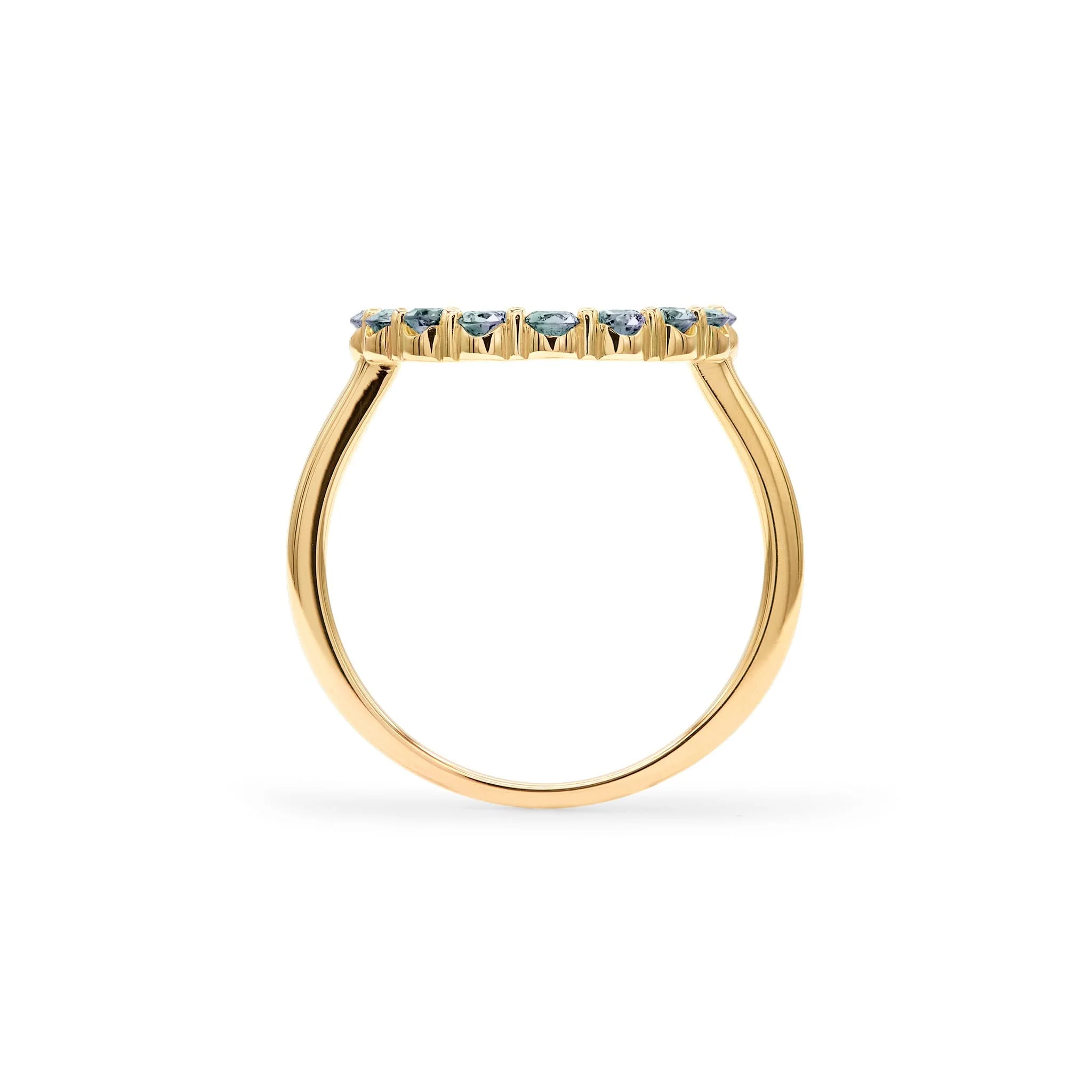 Rosecliff Circle Alexandrite Ring in 14k Gold (June) - Image 4