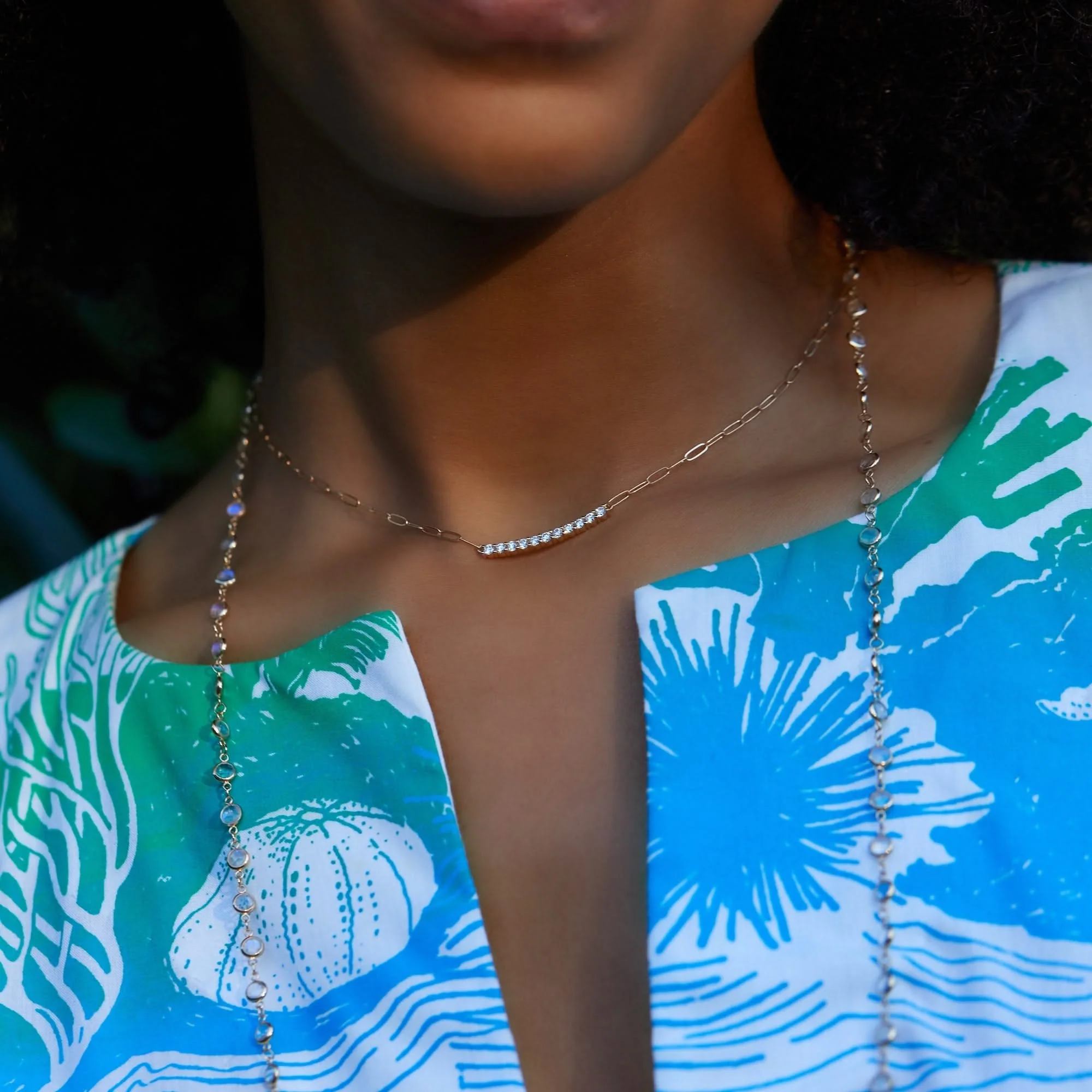 Rosecliff Diamond Bar Adelaide Mini Necklace in 14k Gold - Image 10
