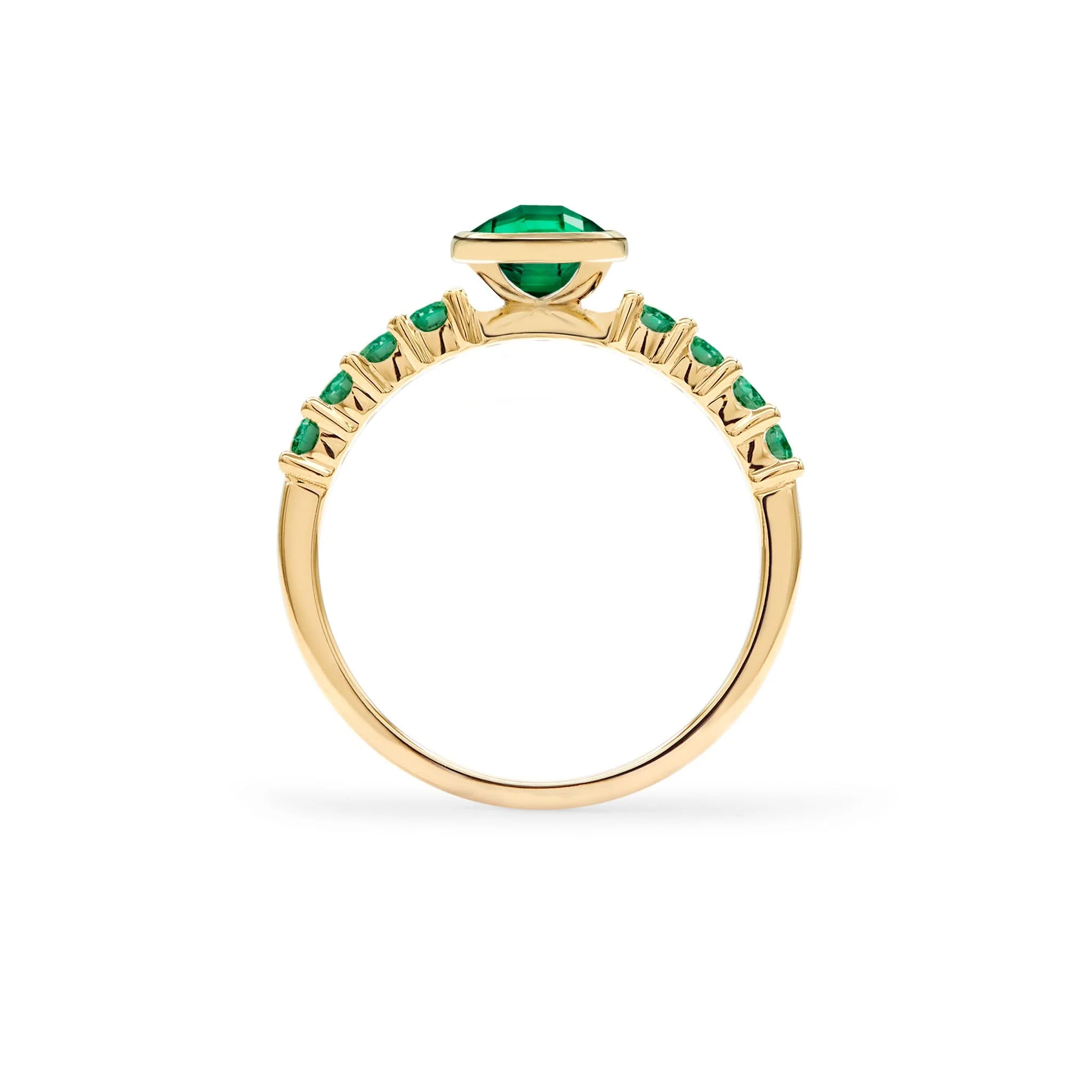 Rosecliff Grand Emerald Ring in 14k Gold (May) - Image 5