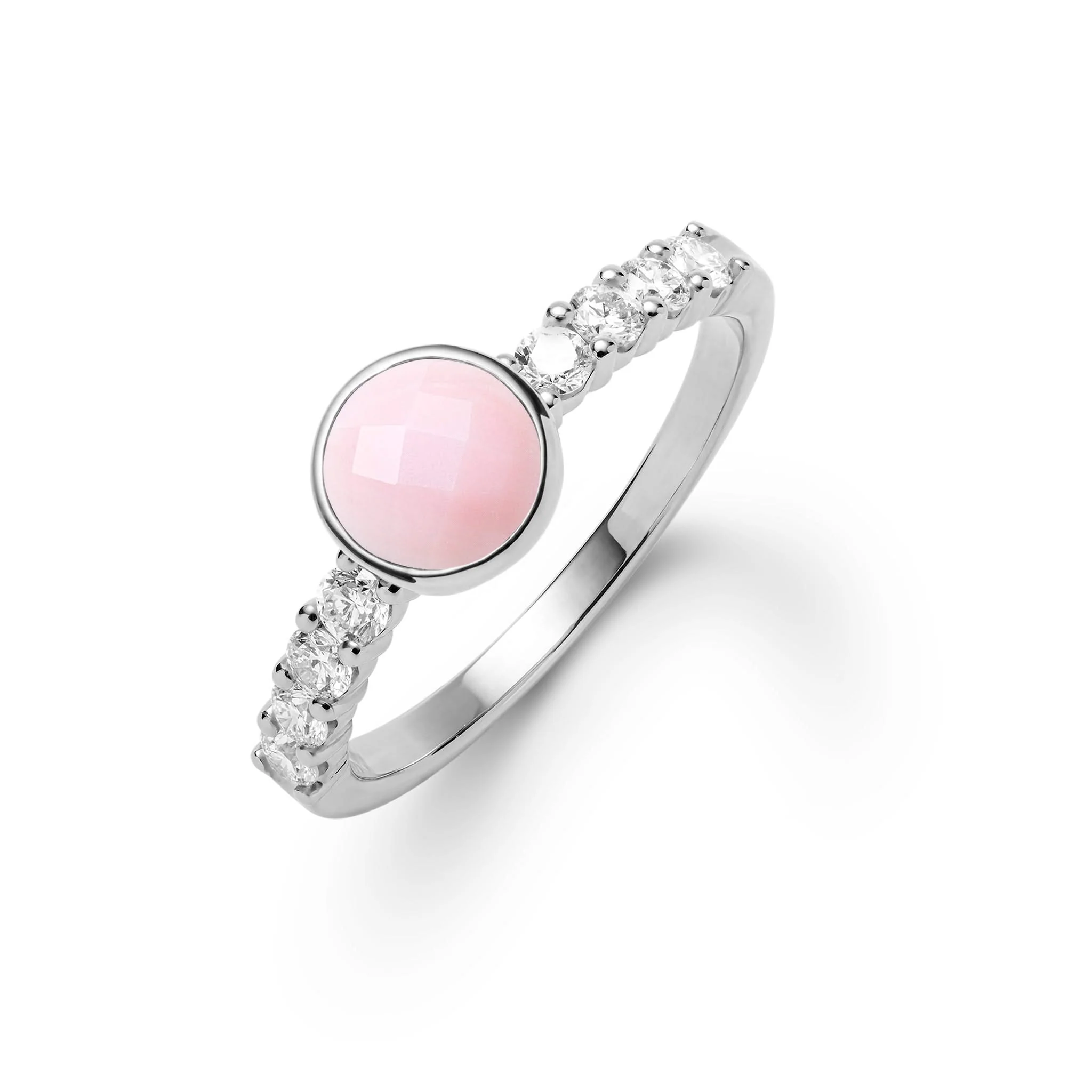 Rosecliff Grand Pink Opal Ring in 14k Gold (October) - Image 8