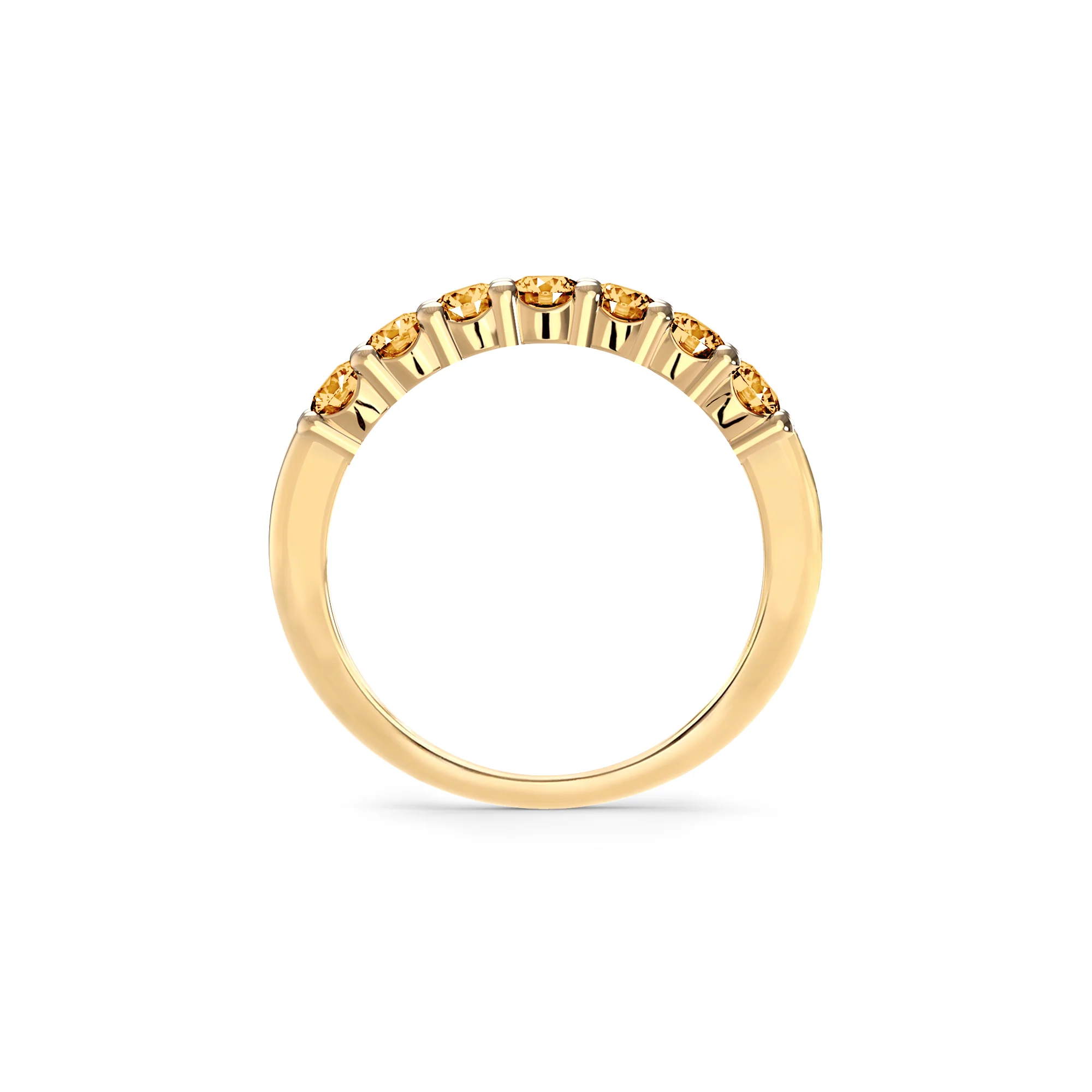 Rosecliff Luxe Citrine Stackable Ring in 14k Gold (November) - Image 4
