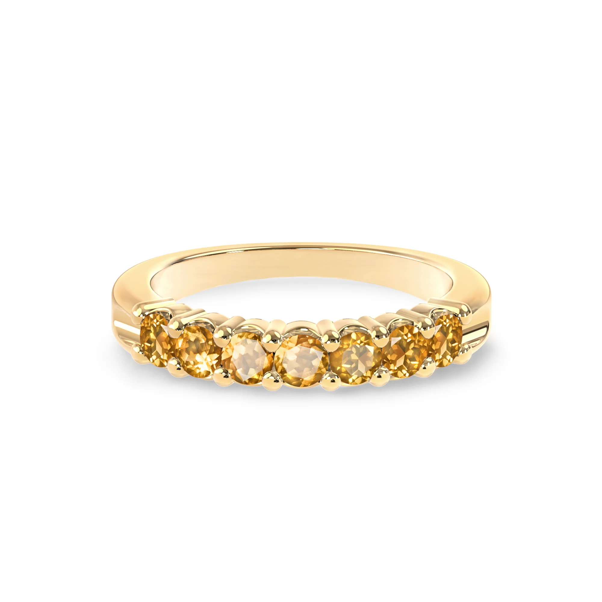 Rosecliff Luxe Citrine Stackable Ring in 14k Gold (November) - Image 5