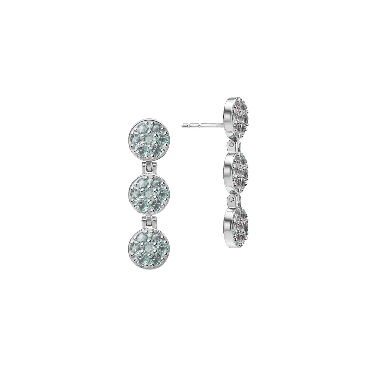 Rosecliff Alexandrite Drop Earrings in 14k Gold (June) - Image 4