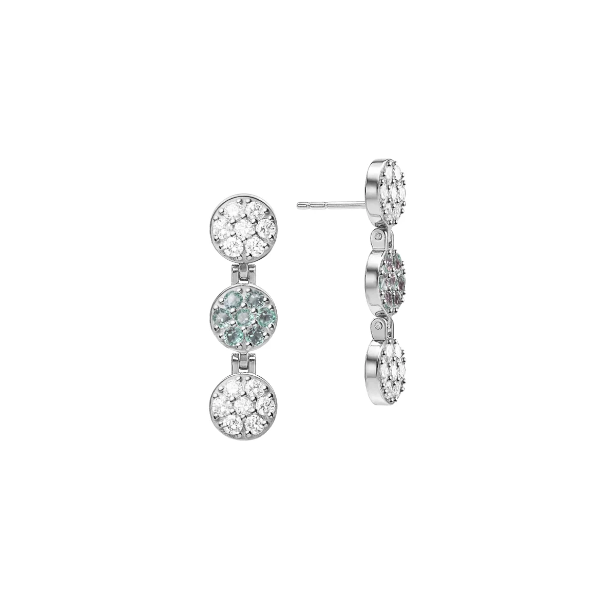 Rosecliff Diamond & Alexandrite Drop Earrings in 14k Gold (June) - Image 4