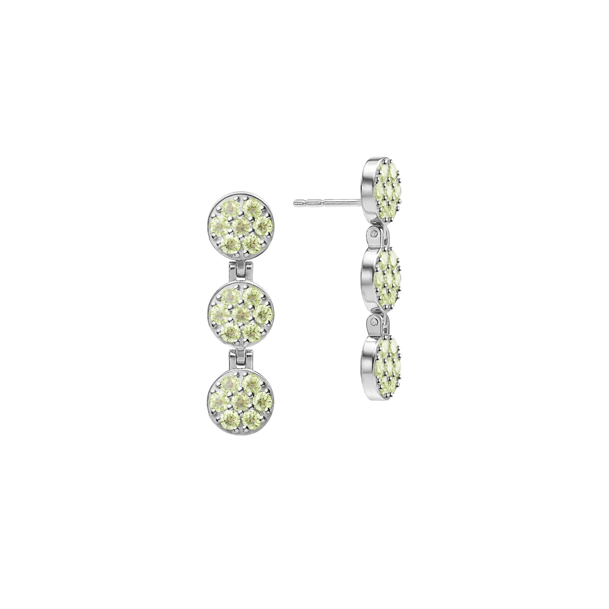 Rosecliff Peridot Drop Earrings in 14k Gold (August) - Image 4