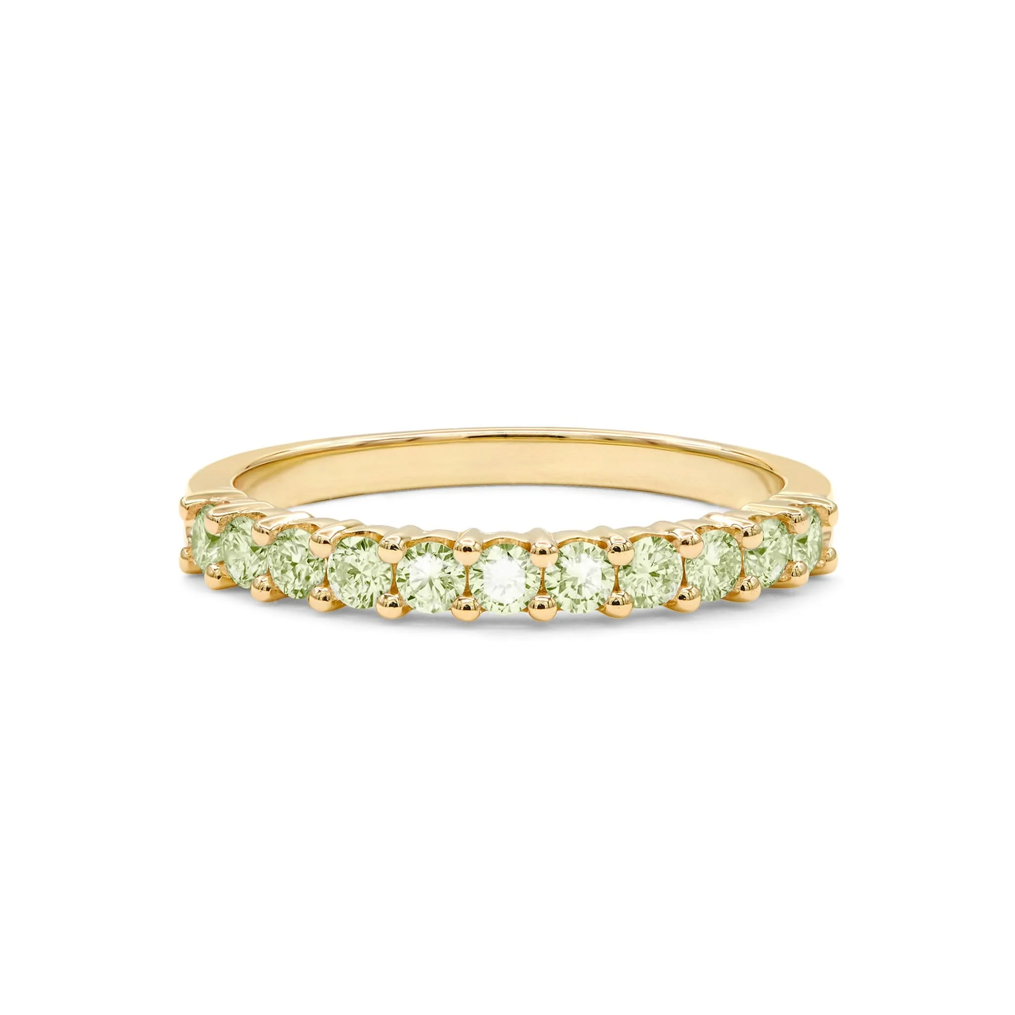 Rosecliff Peridot Stackable Ring in 14k Gold (August) - Image 5