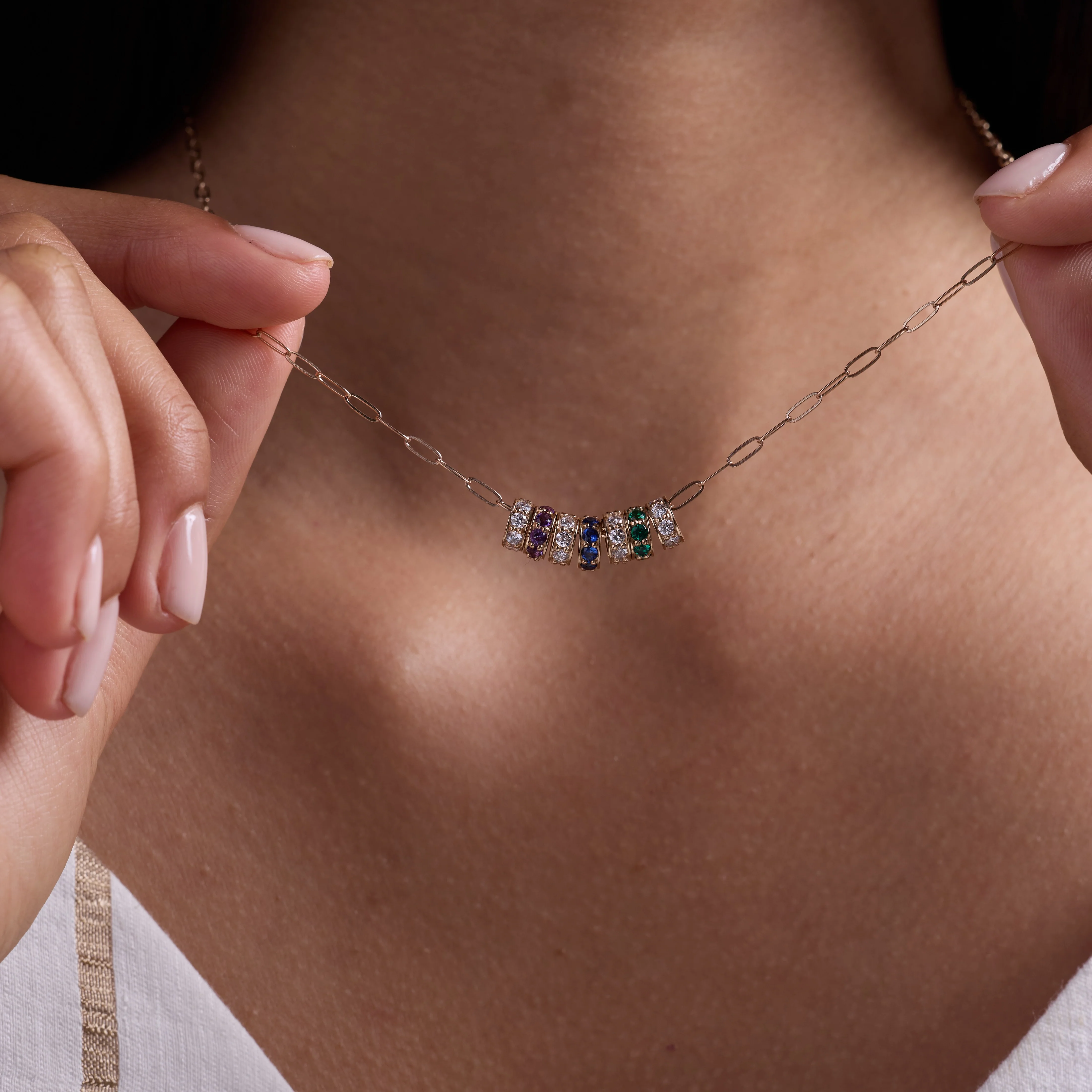 Rosecliff Sapphire Bead in 14k Gold (September) - Image 10