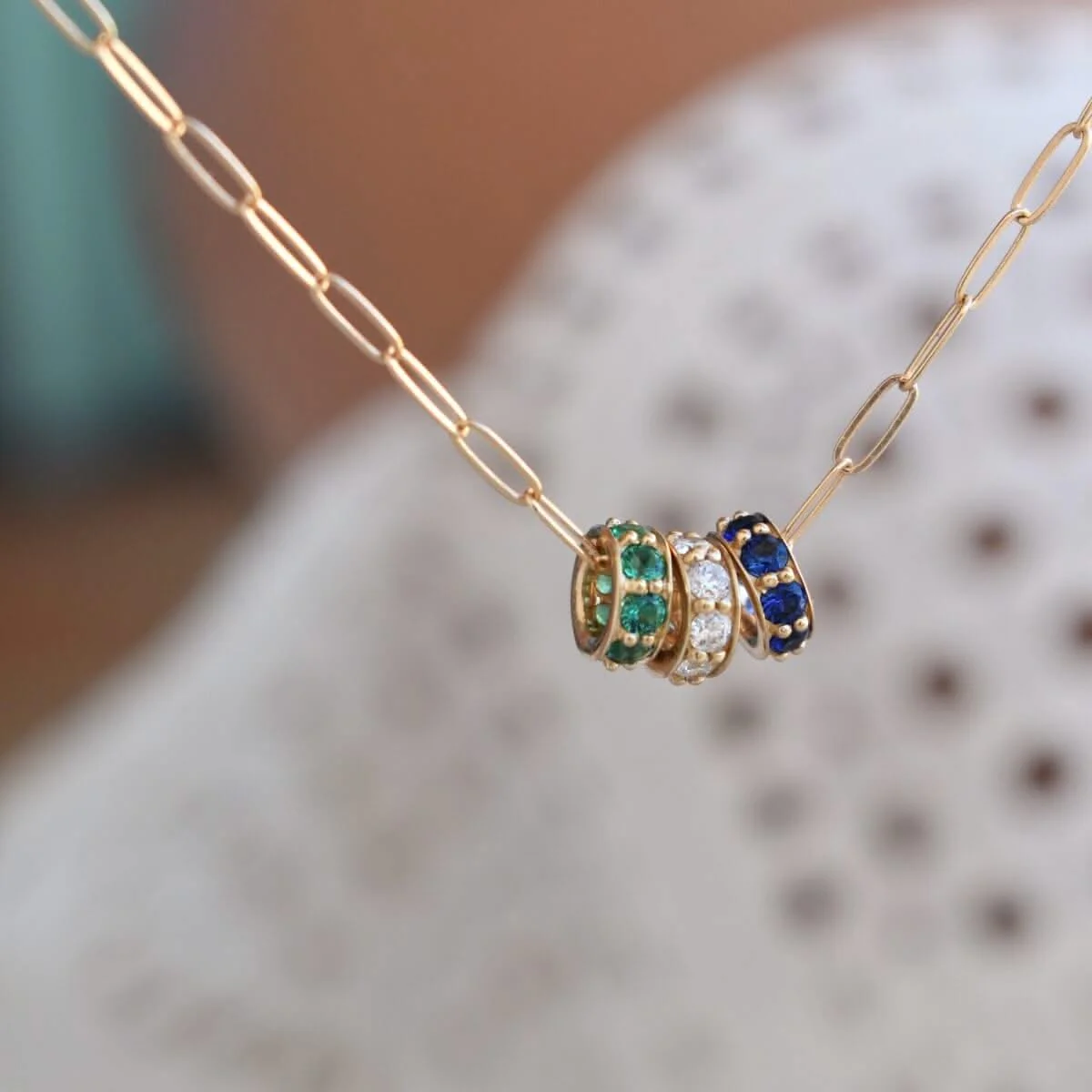 Rosecliff Sapphire Bead in 14k Gold (September) - Image 15