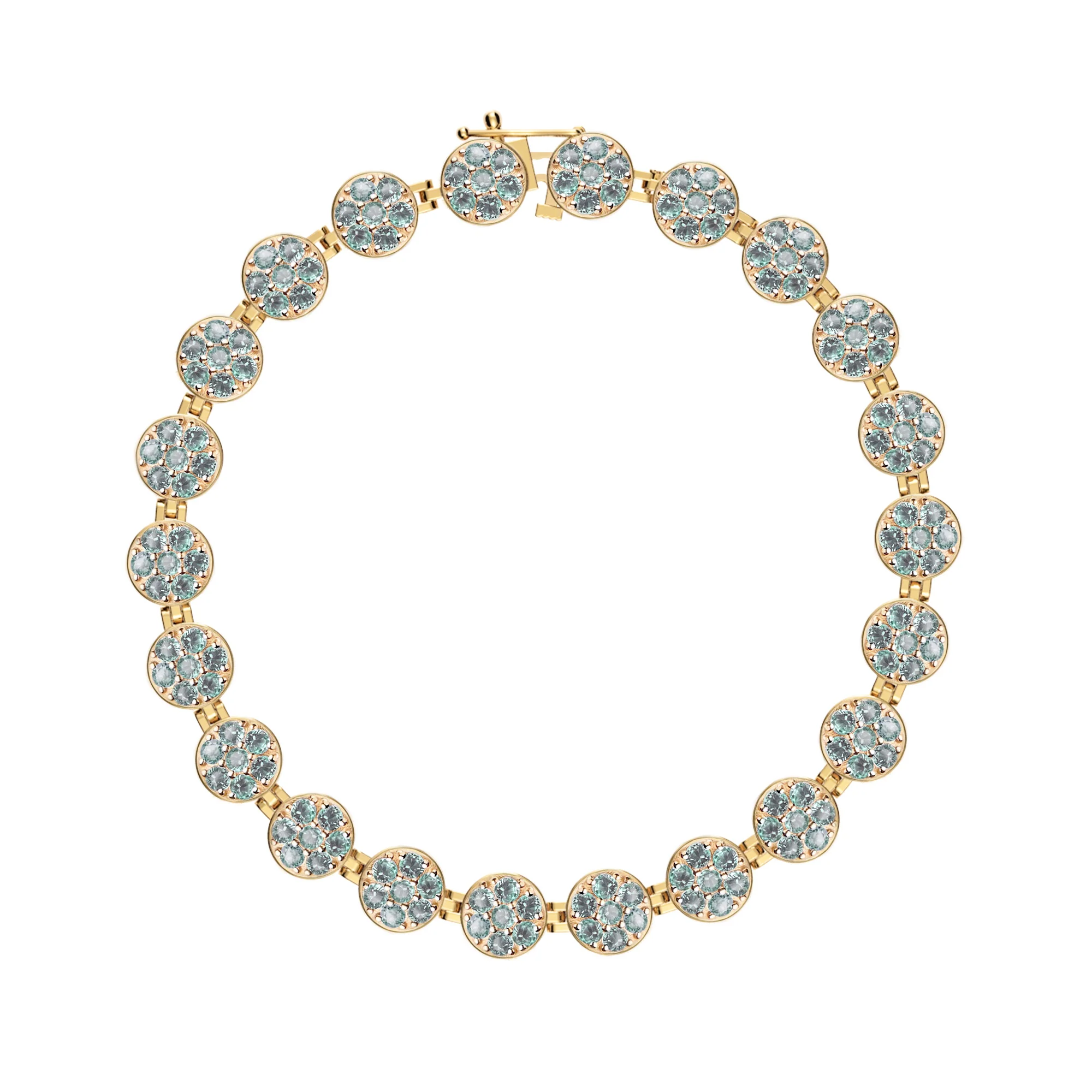 Rosecliff Tennis Alexandrite Bracelet in 14k Gold (June) - Image 4