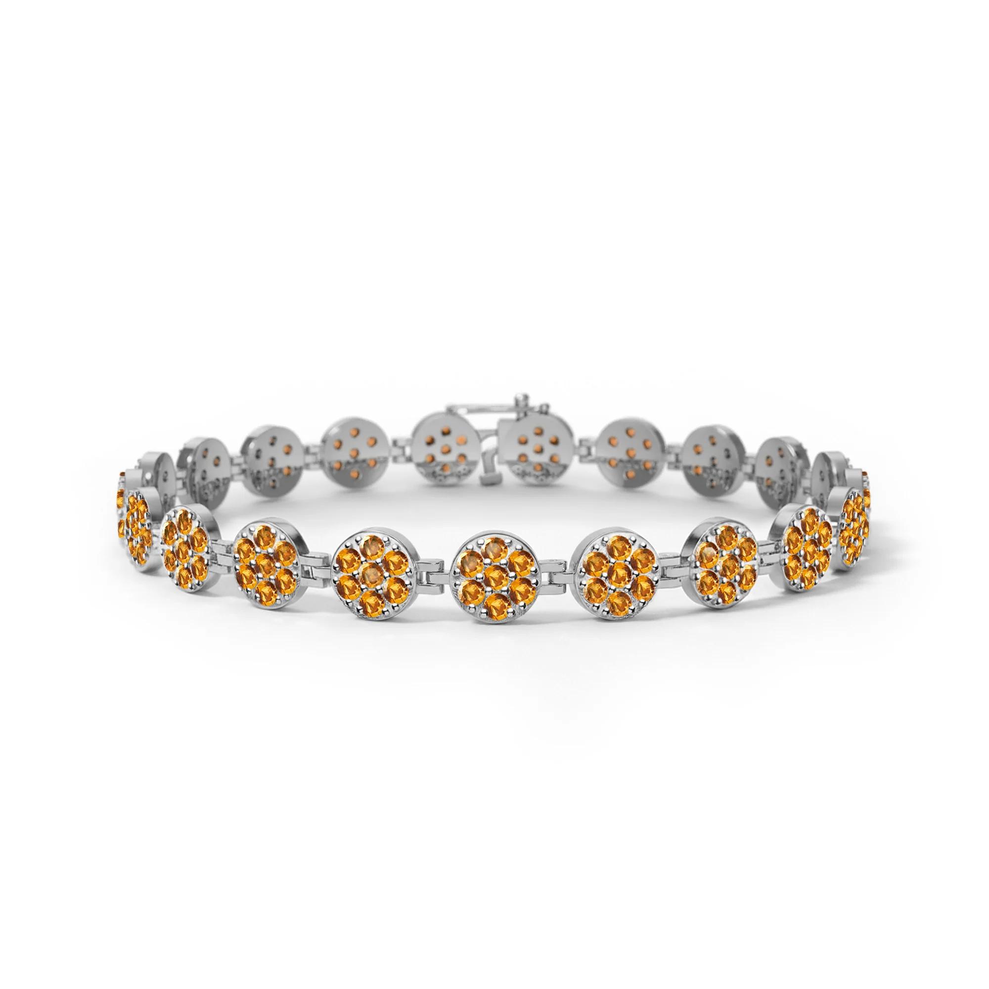 Rosecliff Tennis Citrine Bracelet in 14k Gold (November) - Image 5