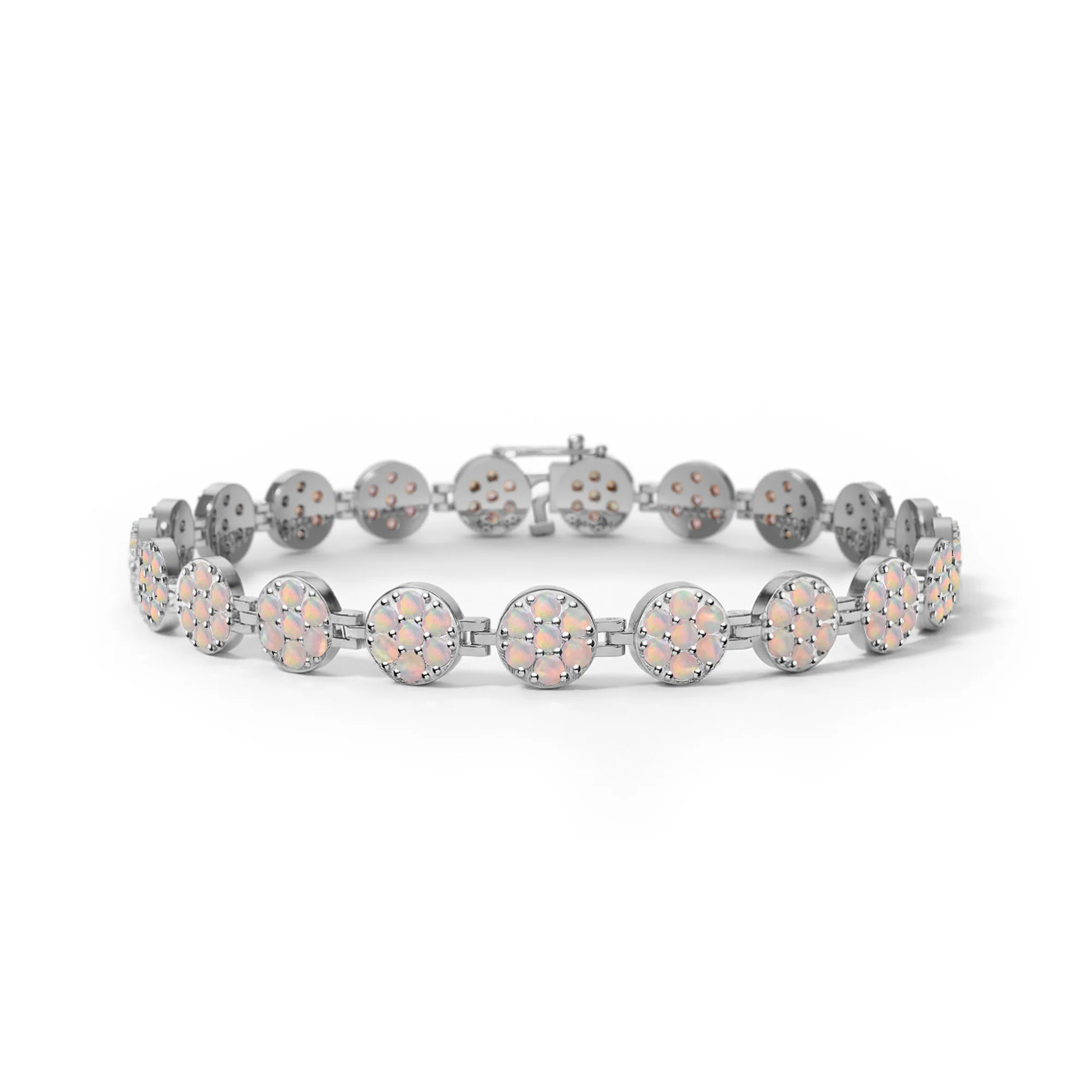 Rosecliff Tennis Opal Bracelet in 14k Gold (October) - Image 5