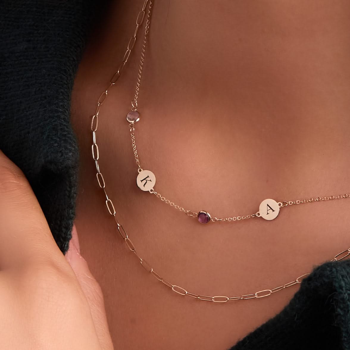 Adelaide Mini Necklace in 14k Gold - Image 3