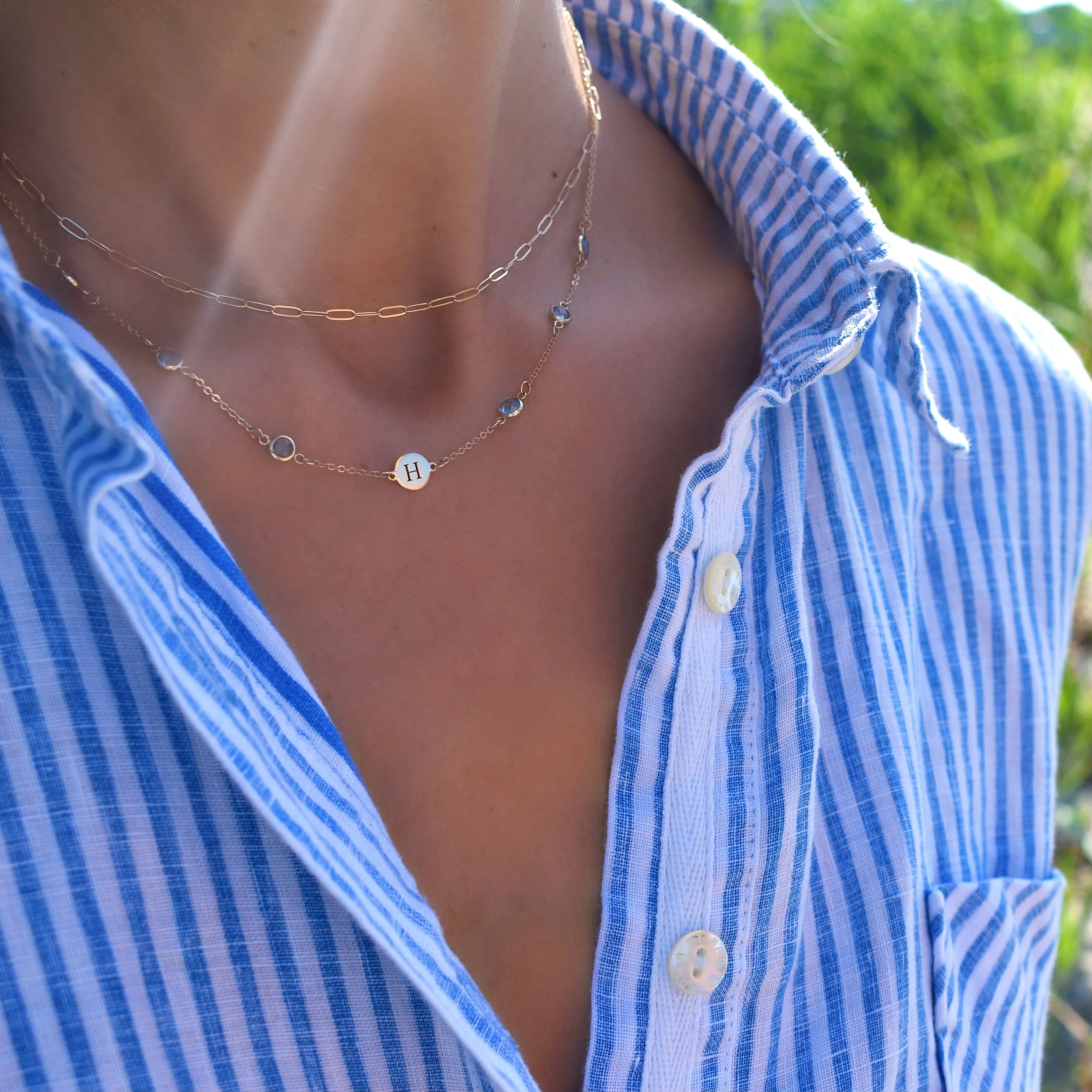 Adelaide Mini Necklace in 14k Gold - Image 9