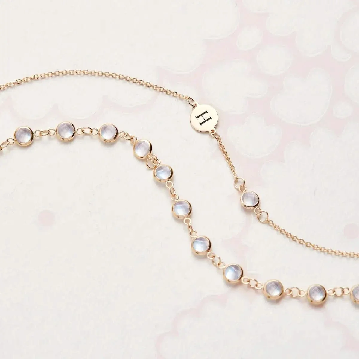 Newport Moonstone Bracelet in 14k Gold (June) - Image 9