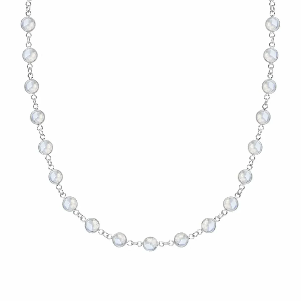 Newport Moonstone Necklace in 14k Gold (June) - Image 7