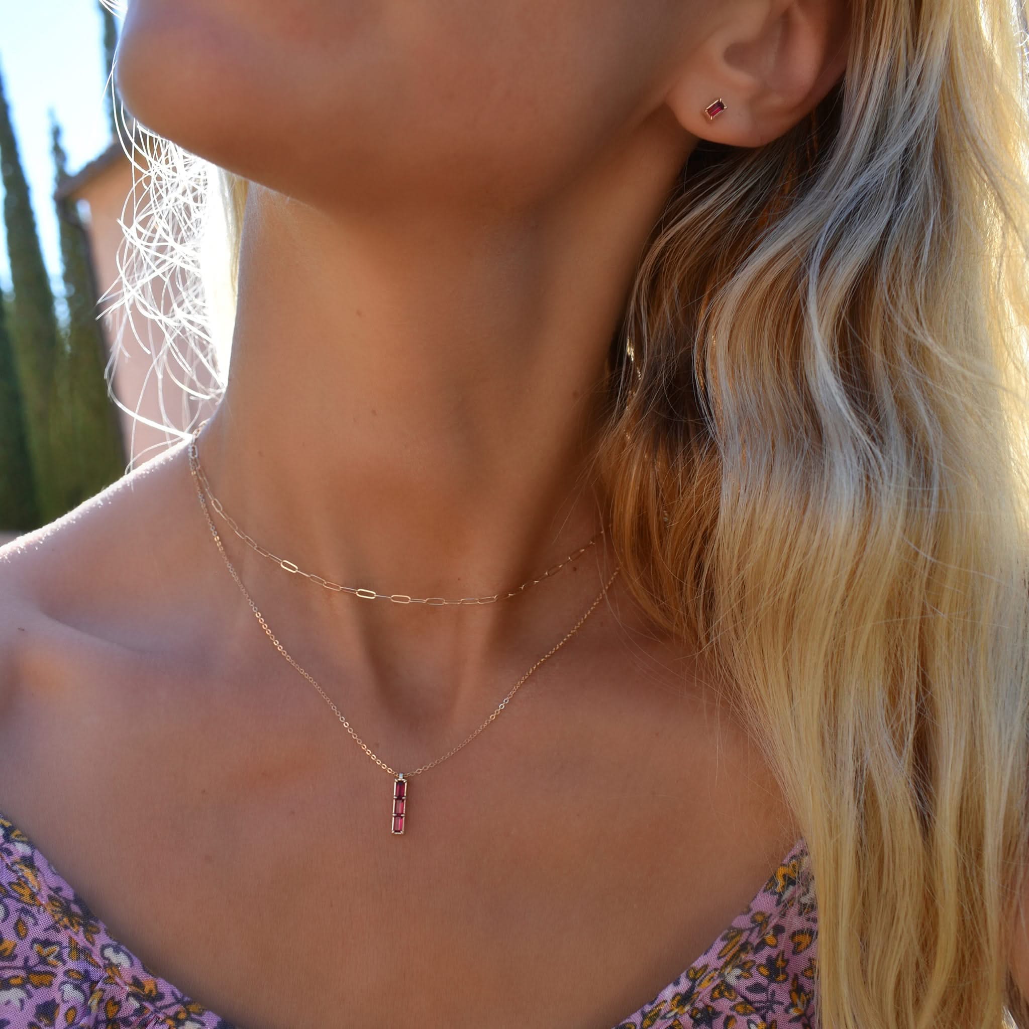 The Vault: Providence 3 Ruby Pendant, White Gold Size Medium - Image 6