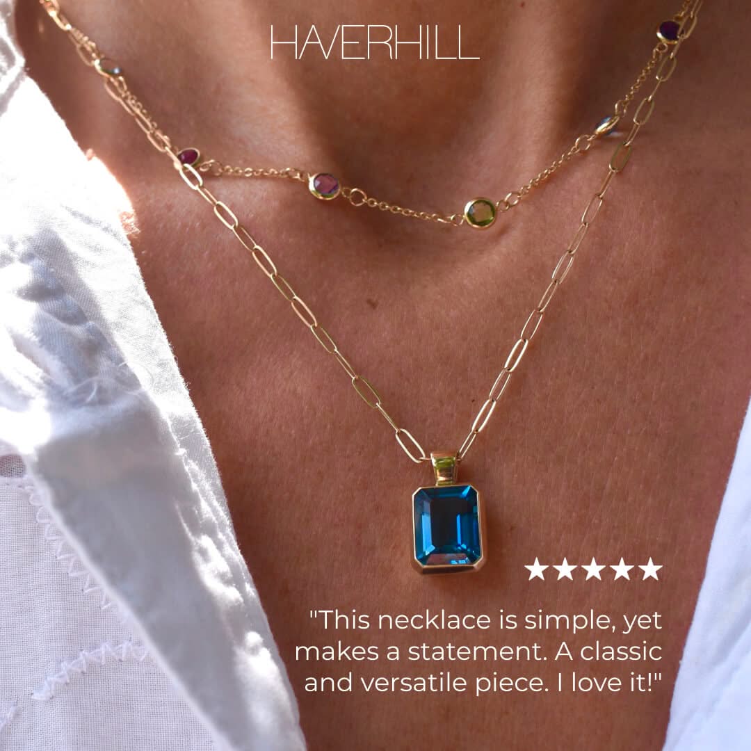 Warren Birthstone Pendant in 14k Gold - Image 10