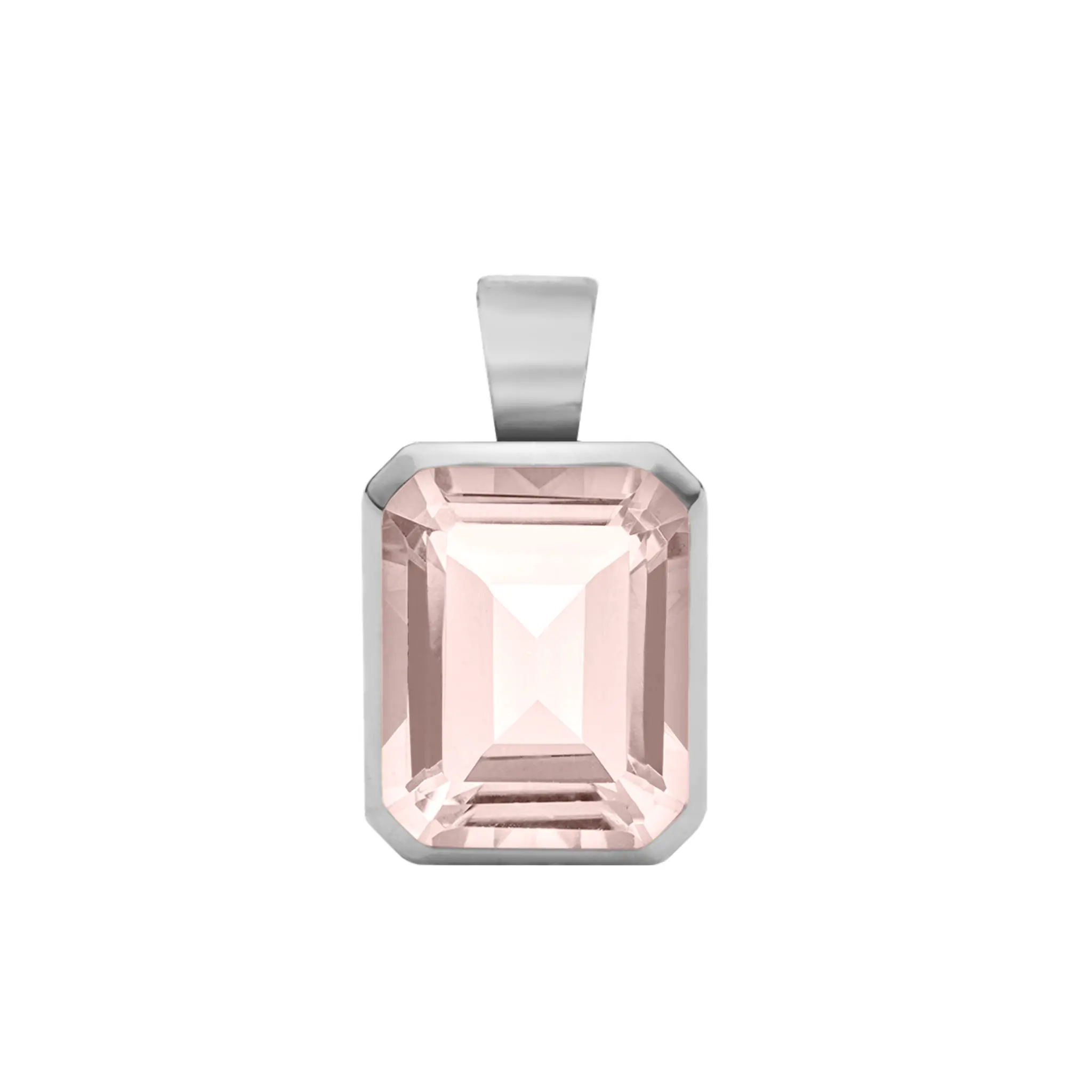 Warren Blush Sapphire Pendant in 14k Gold (October) - Image 5
