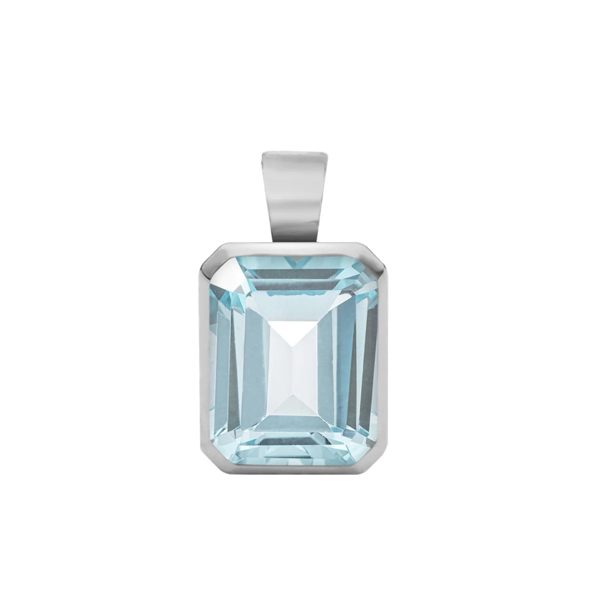 Warren Nantucket Blue Topaz Pendant in 14k Gold (December) - Image 5