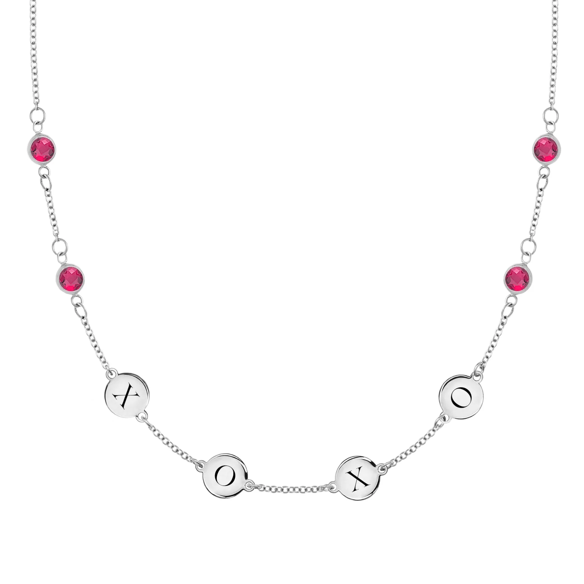 XOXO Ruby Necklace in 14k Gold - Image 4